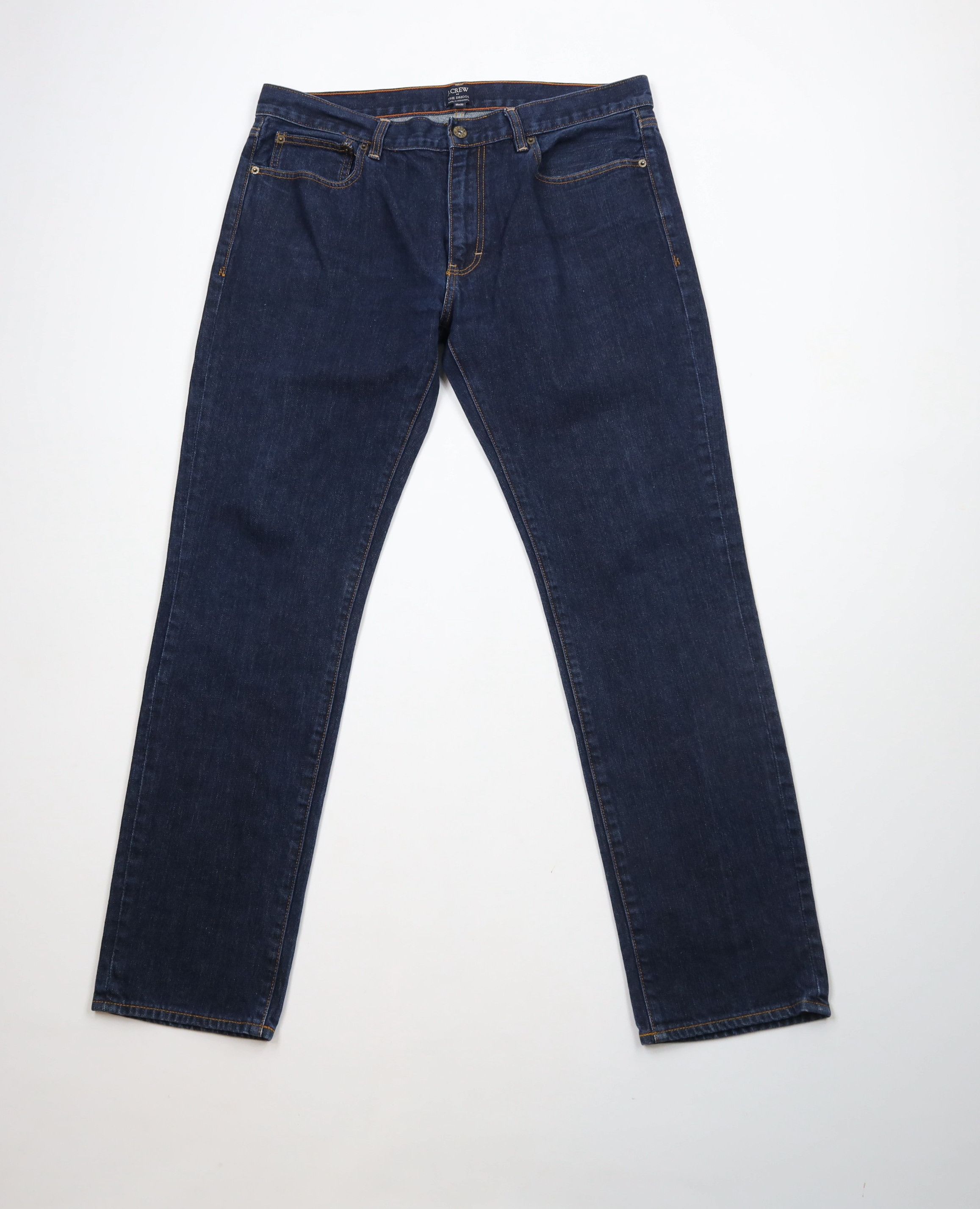 J.Crew × Vintage J Crew The Driggs Fit Straight Leg Denim Jeans Indigo Blue Size US 35 - 1 Thumbnail
