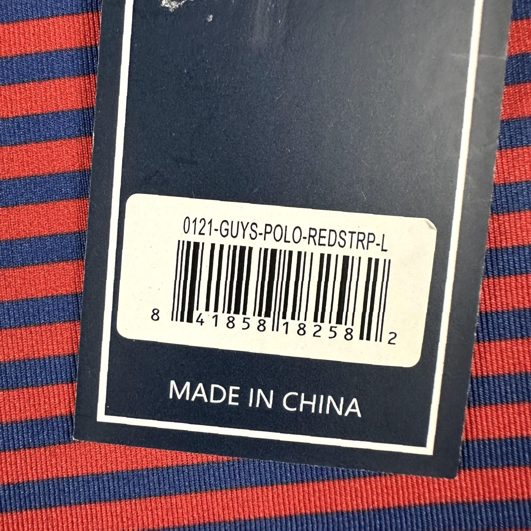 Vintage Simply Southern Polo Shirt Mens L Red Navy Striped Performance NWT Shirt Golf Size US L / EU 52-54 / 3 - 3 Thumbnail
