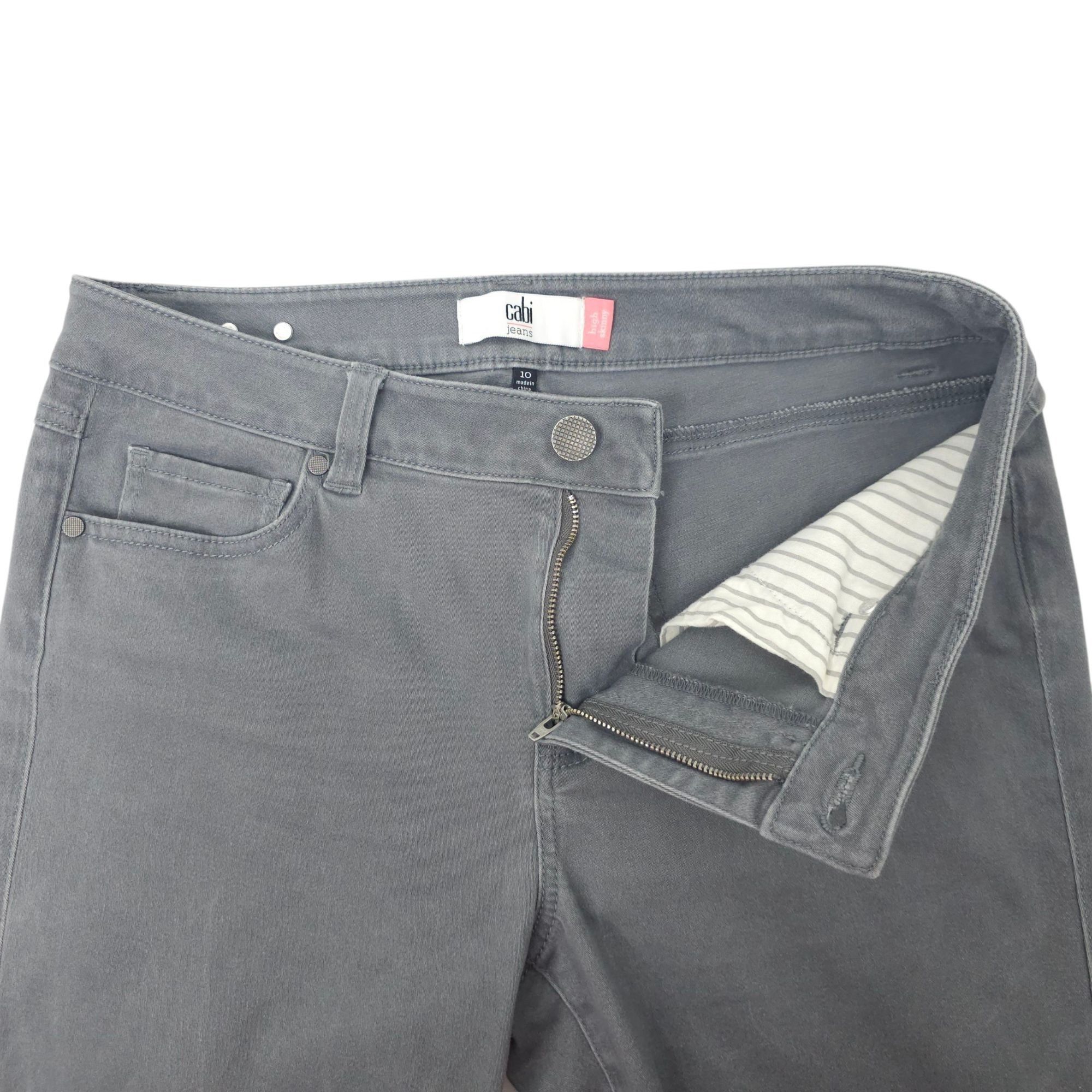 Other Cabi High Skinny Jeans Womens Size 10 Stretch Gray Ankle Size 32" / US 10 / IT 46 - 7 Thumbnail