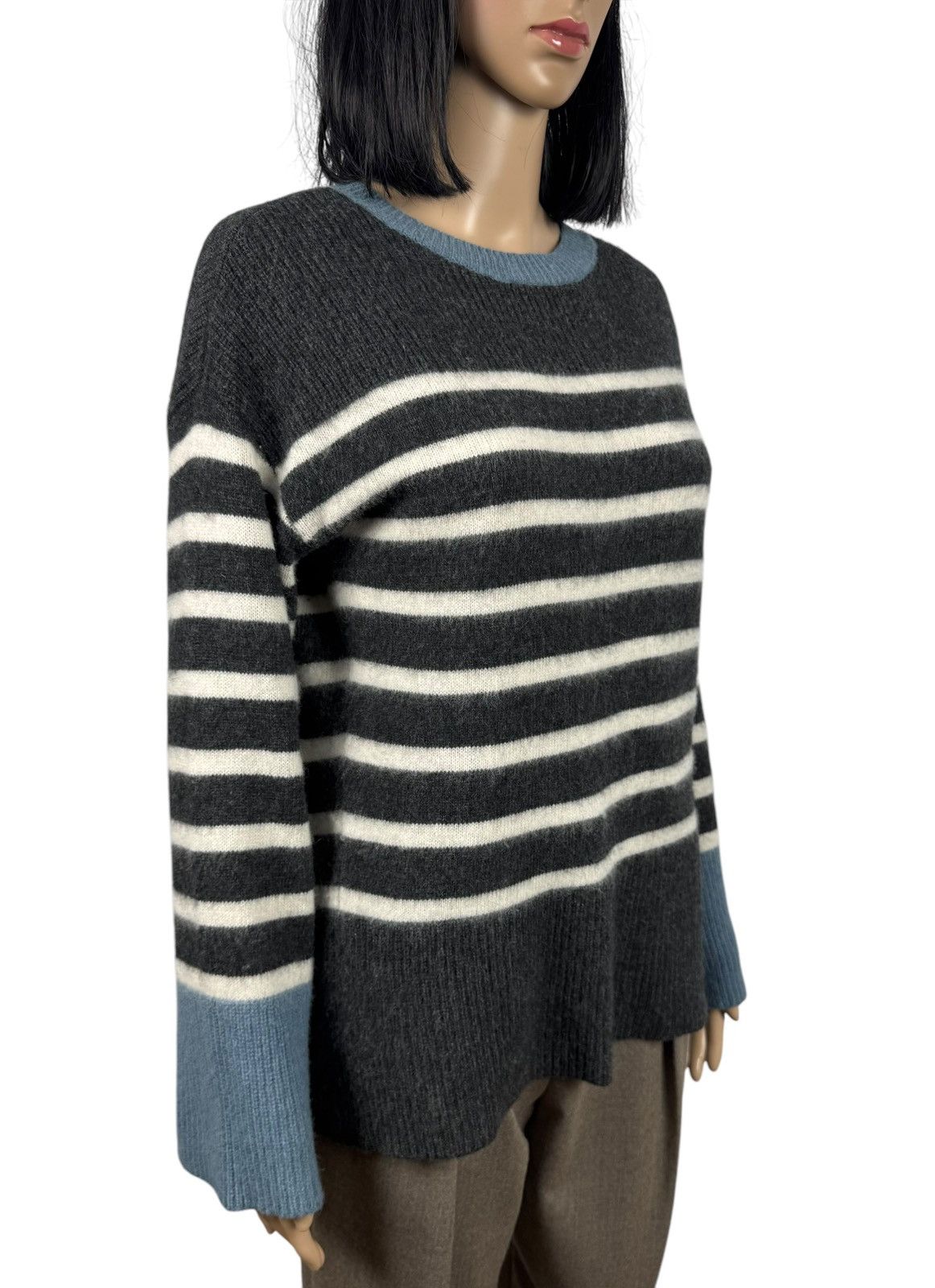 Designer Thought Wool-Nylon Striped Jumper Sweater size 10 38 Size XS / US 0-2 / IT 36-38 - 3 Thumbnail