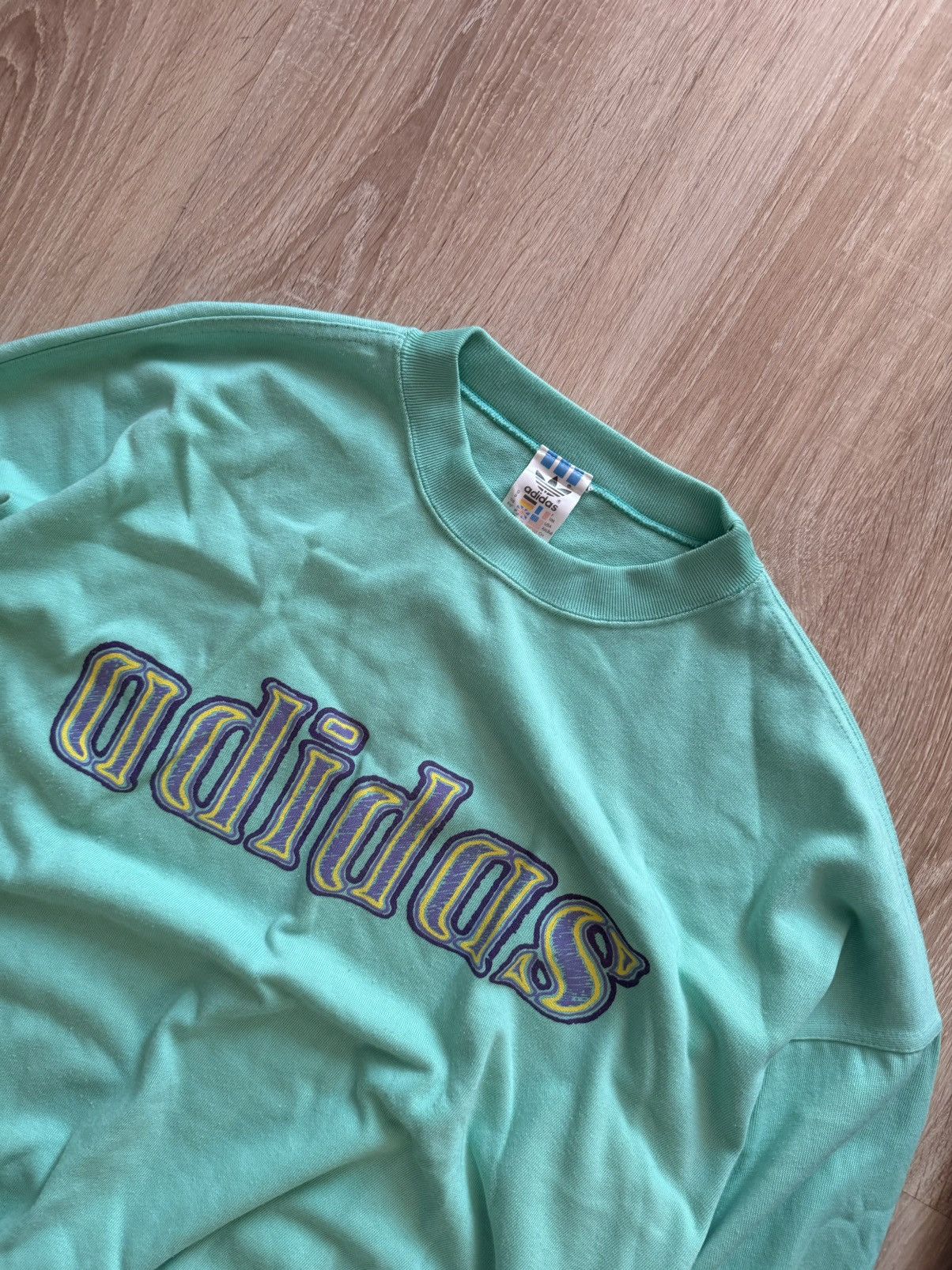 Adidas × Vintage Adidas vintage 80s 90s big double side logo sweatshirt Size US M / EU 48-50 / 2 - 2 Thumbnail