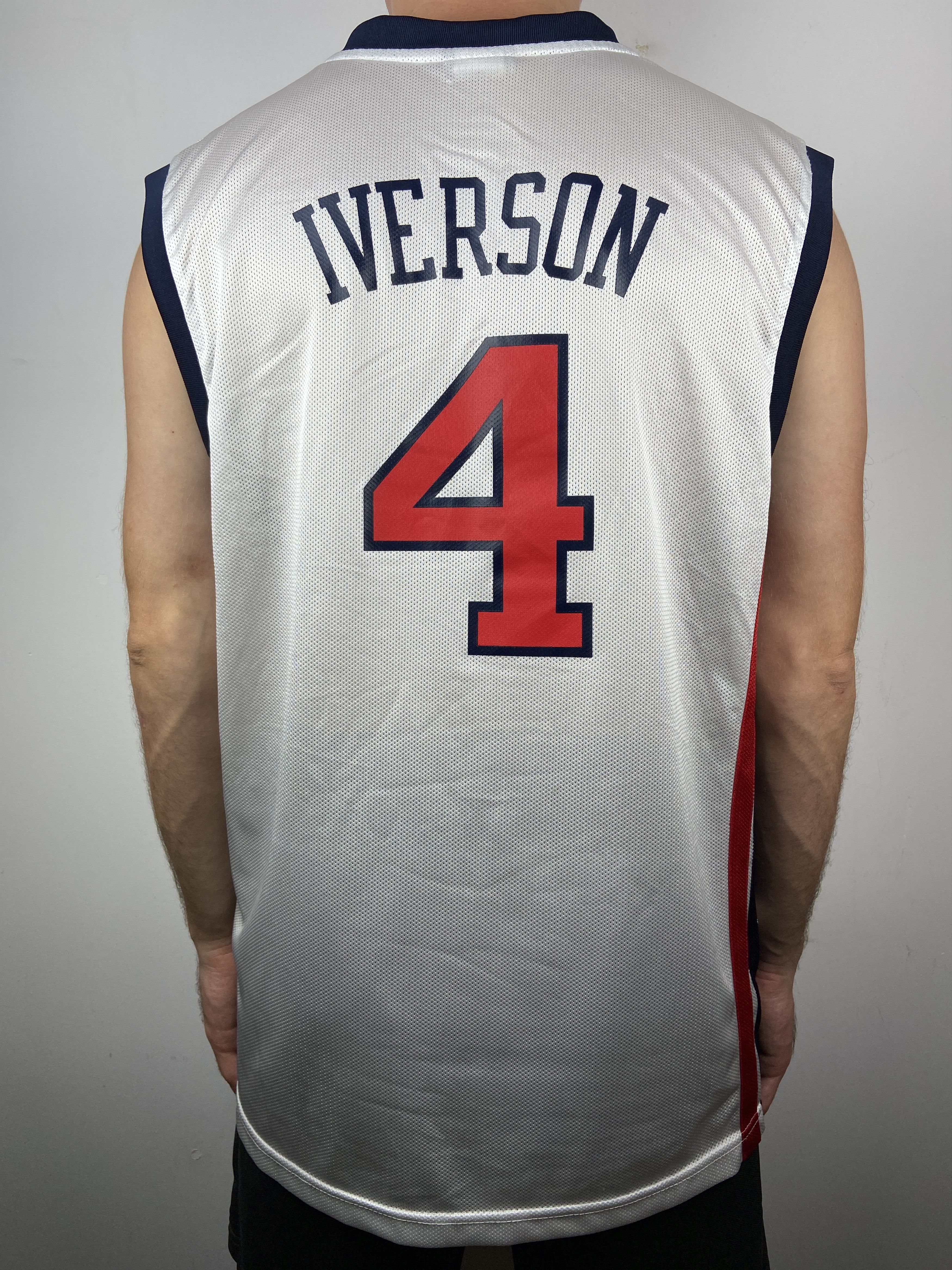 Reebok #4 Allen Iverson USA Olympic Dream Team Reebok Jersey NBA Size US L / EU 52-54 / 3 - 4 Thumbnail