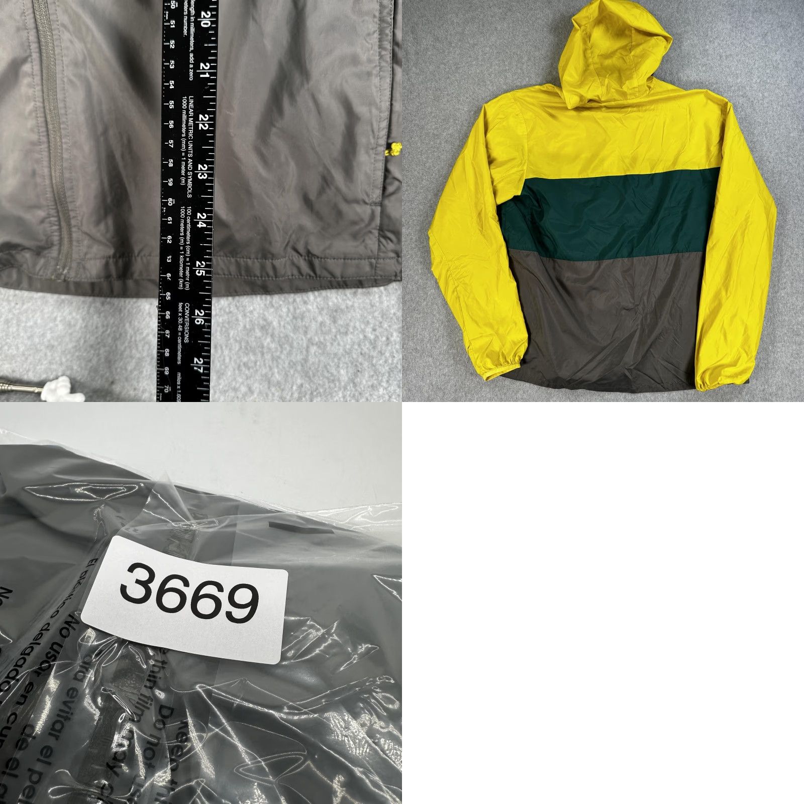 Eddie Bauer Eddie Bauer Hoodie Men Large Yellow Green Zip Lightweight Colorblock Windbreaker Size US L / EU 52-54 / 3 - 8 Thumbnail