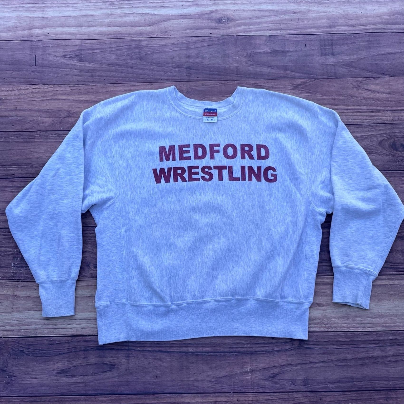 Champion VINTAGE Champion Reverse Weave Sweatshirt Gray XL Men 90s Wrestling Pullover Reversible Sweatshirt Athletic Size US XL / EU 56 / 4 - 2 Thumbnail
