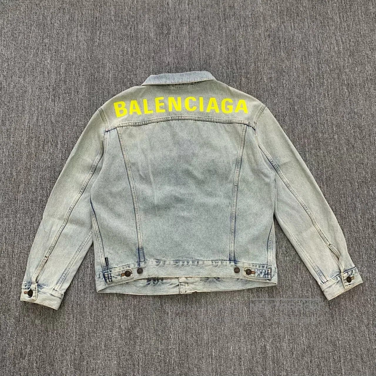 Balenciaga Balenciaga Logo Washed Denim Jacket. Size US L / EU 52-54 / 3 - 2 Thumbnail