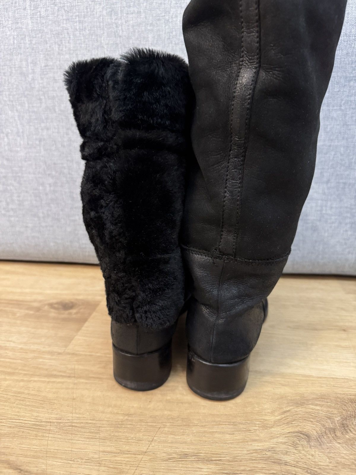 Jil Sander Jil Sander Leather Fur High Boots Rare size 37 Size US 7 / IT 37 - 10 Thumbnail