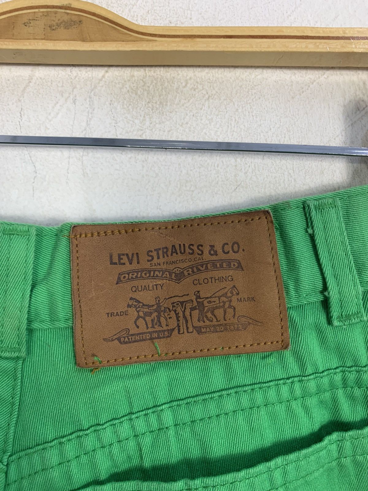 Levi's Levis 84’ Olympic Game US Green Denim Jeans Straight Cut Size 25" / US 0 / IT 36 - 5 Thumbnail