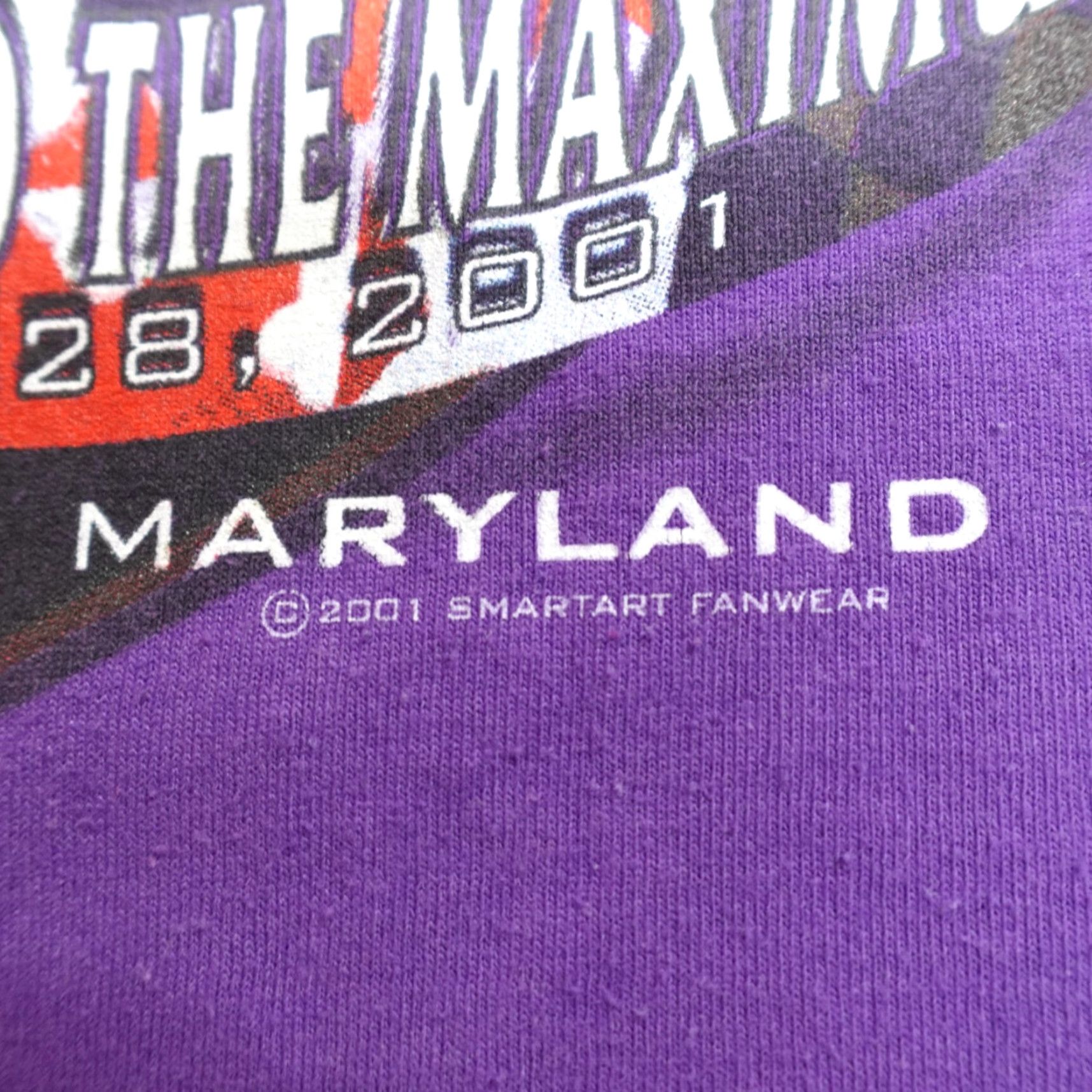 Champion VINTAGE Baltimore Ravens Shirt 2XL Purple Superbowl Champions 2001 Jersey T-Shirt Men Purple Ravens 2001 Boys Mens Size US XXL / EU 58 / 5 - 5 Thumbnail