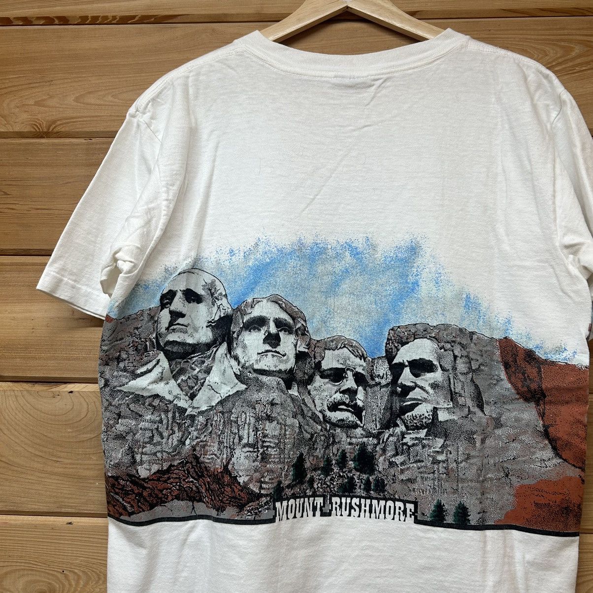 Vintage Vintage 90s Mount Rushmore Nature Destination T Shirt Size US L / EU 52-54 / 3 - 3 Thumbnail
