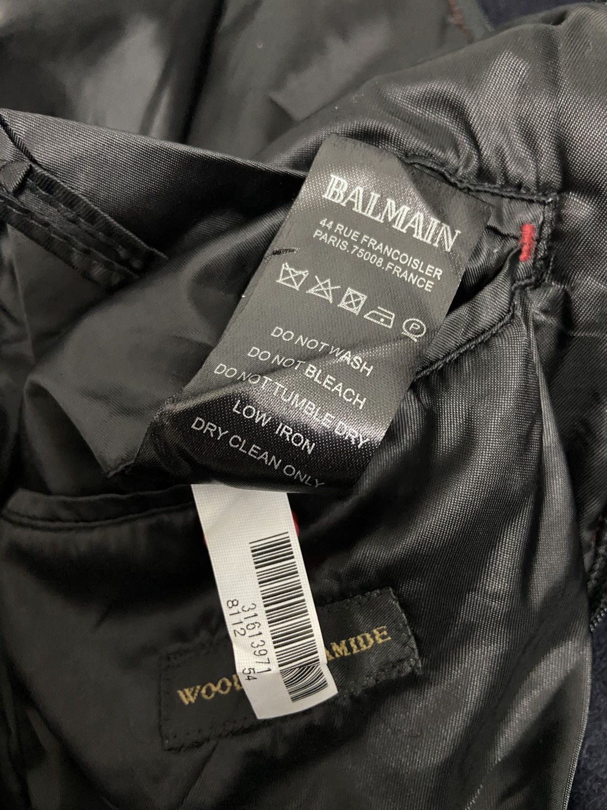 Balmain Balmain Double Breasted Navy Wool Pea Coat jacket Size US L / EU 52-54 / 3 - 7 Thumbnail