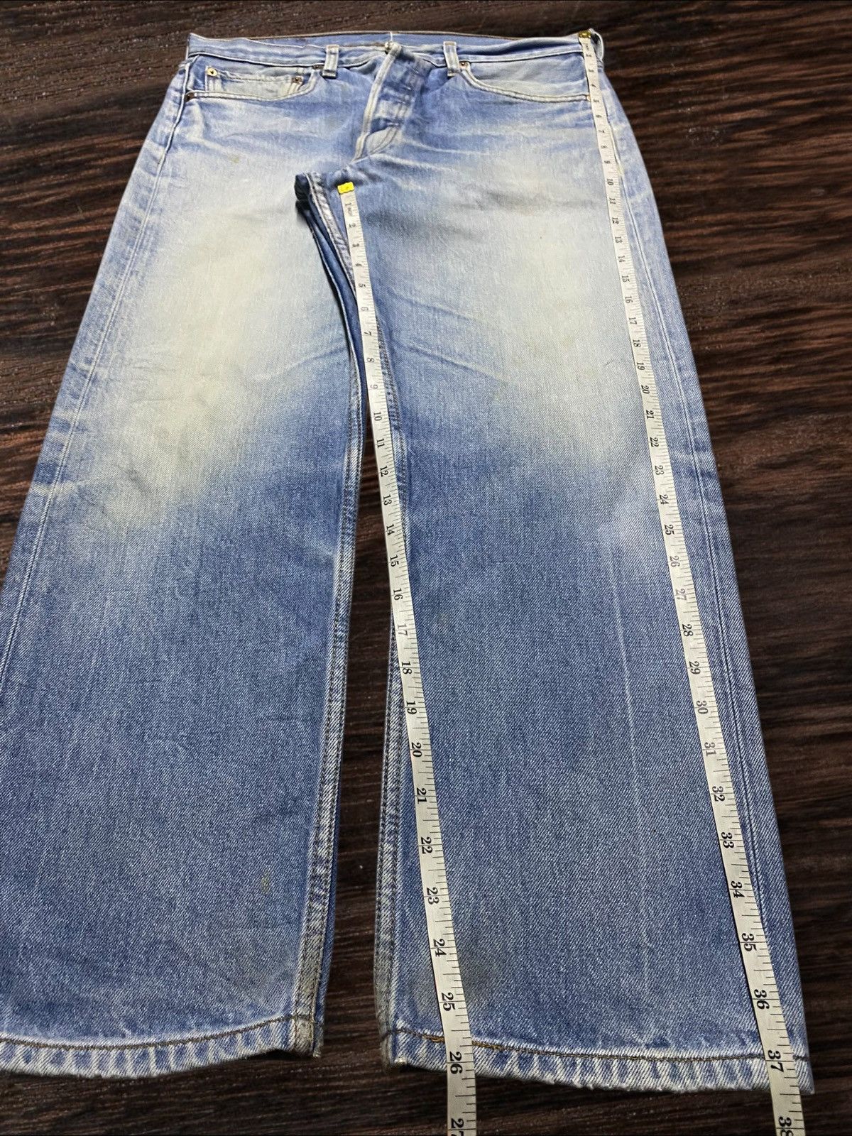 Levi's Vintage Levis 501 Faded Wash Distressed Loose Jeans Size US 32 / EU 48 - 15 Thumbnail