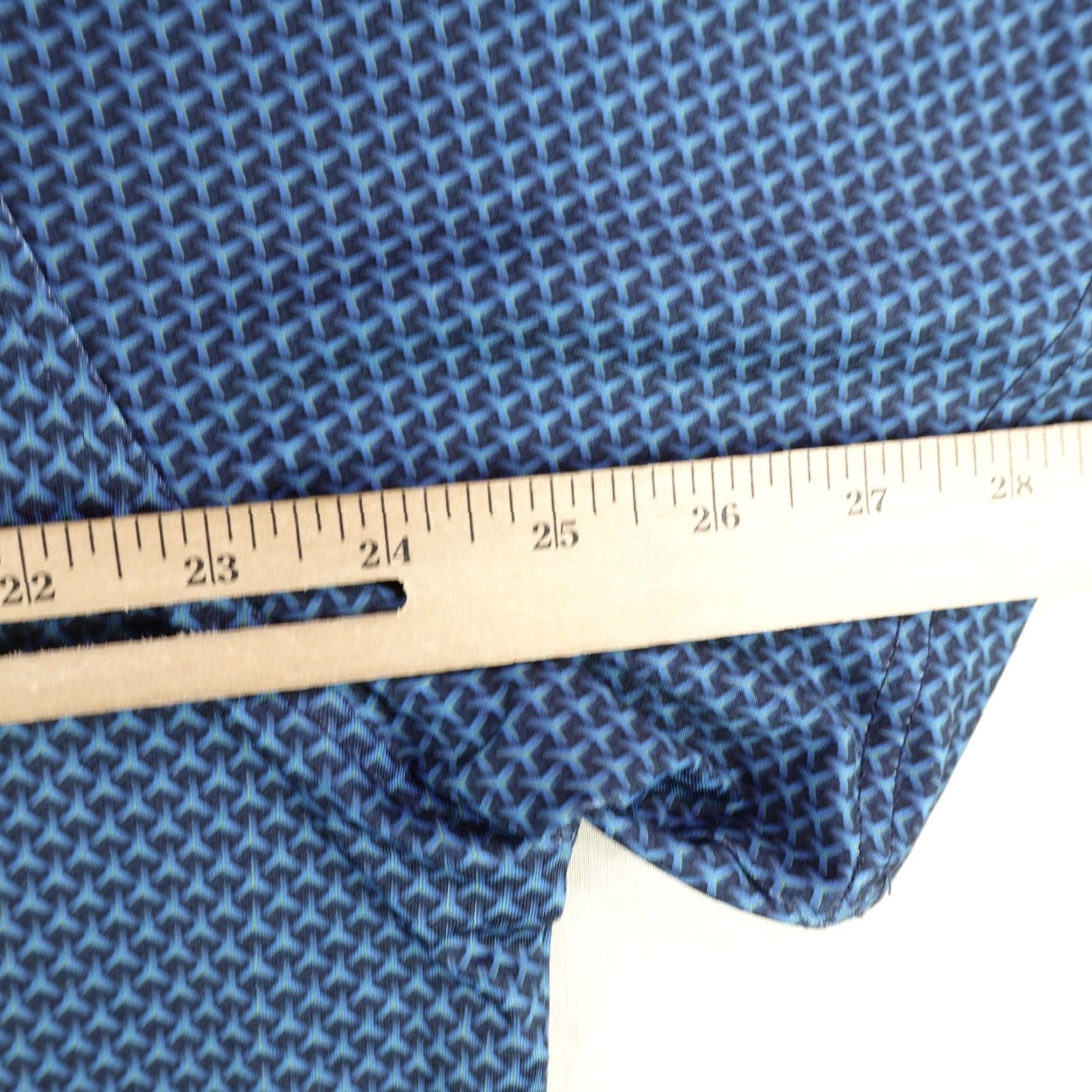 Vintage Deolax Polo Shirt Mens XL Blue Geometric Abstract Performance Flex Golf Golfer Size US XL / EU 56 / 4 - 7 Thumbnail