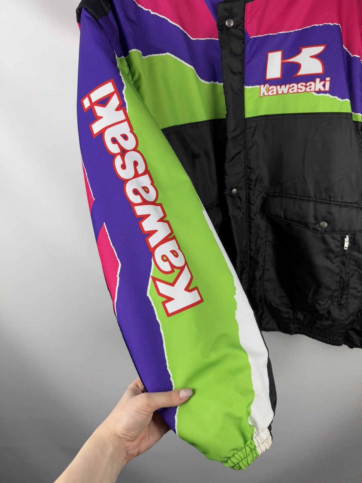 Vintage Kawasaki Vintage Racing Big Logo Transformer Jacket Size US XXL / EU 58 / 5 - 10 Thumbnail