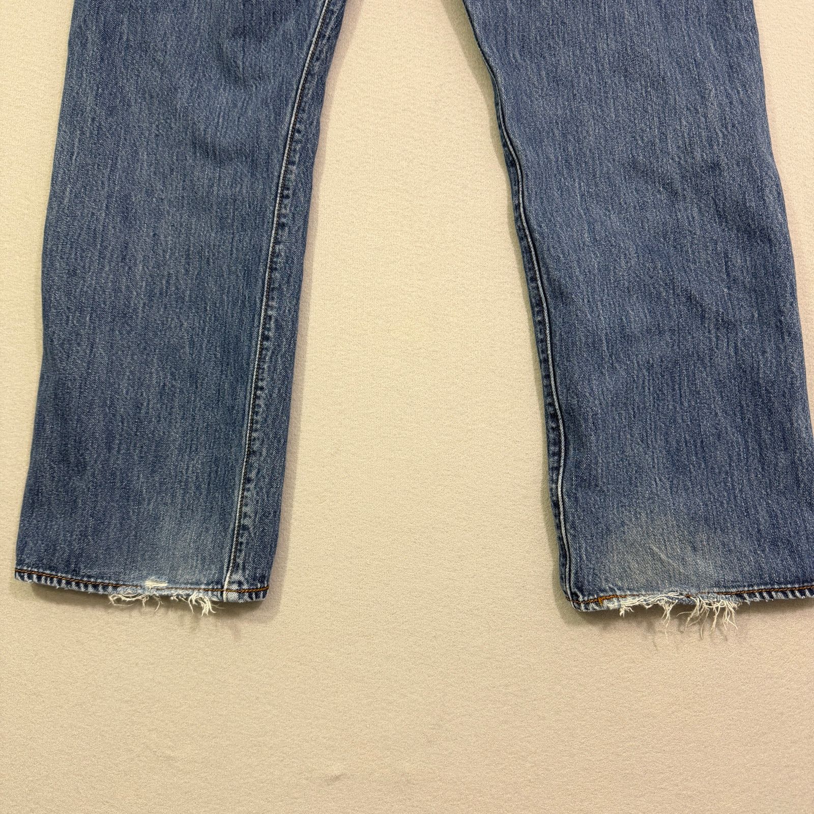 Levi's Levis 501 Jeans Men's 40x29 Blue Denim Faded Straight Leg Size US 40 / EU 56 - 6 Thumbnail