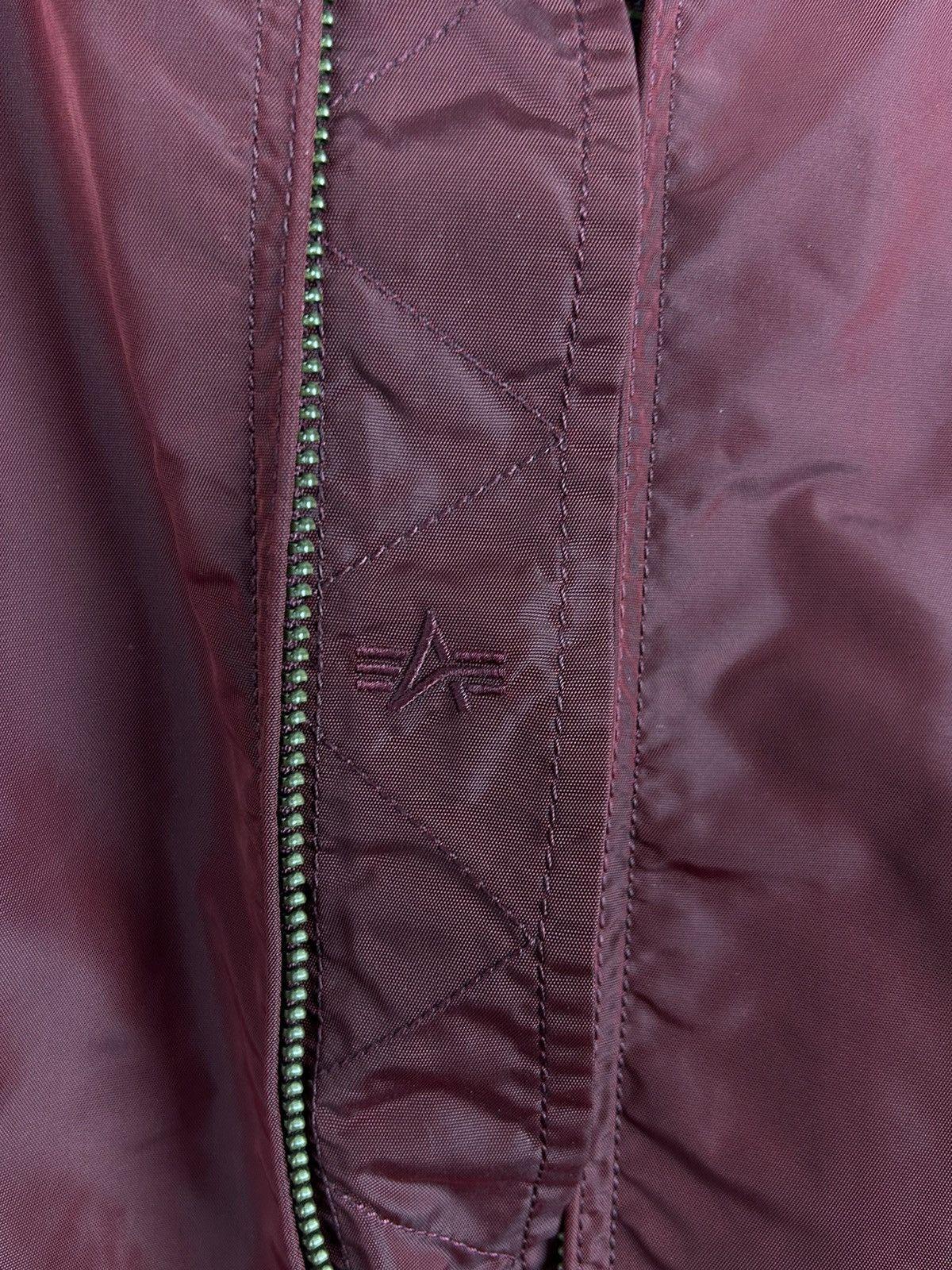 Alpha Industries Alpha Indistries Lightweight MA1 Bomber Jacket In Bordo Size US M / EU 48-50 / 2 - 6 Thumbnail