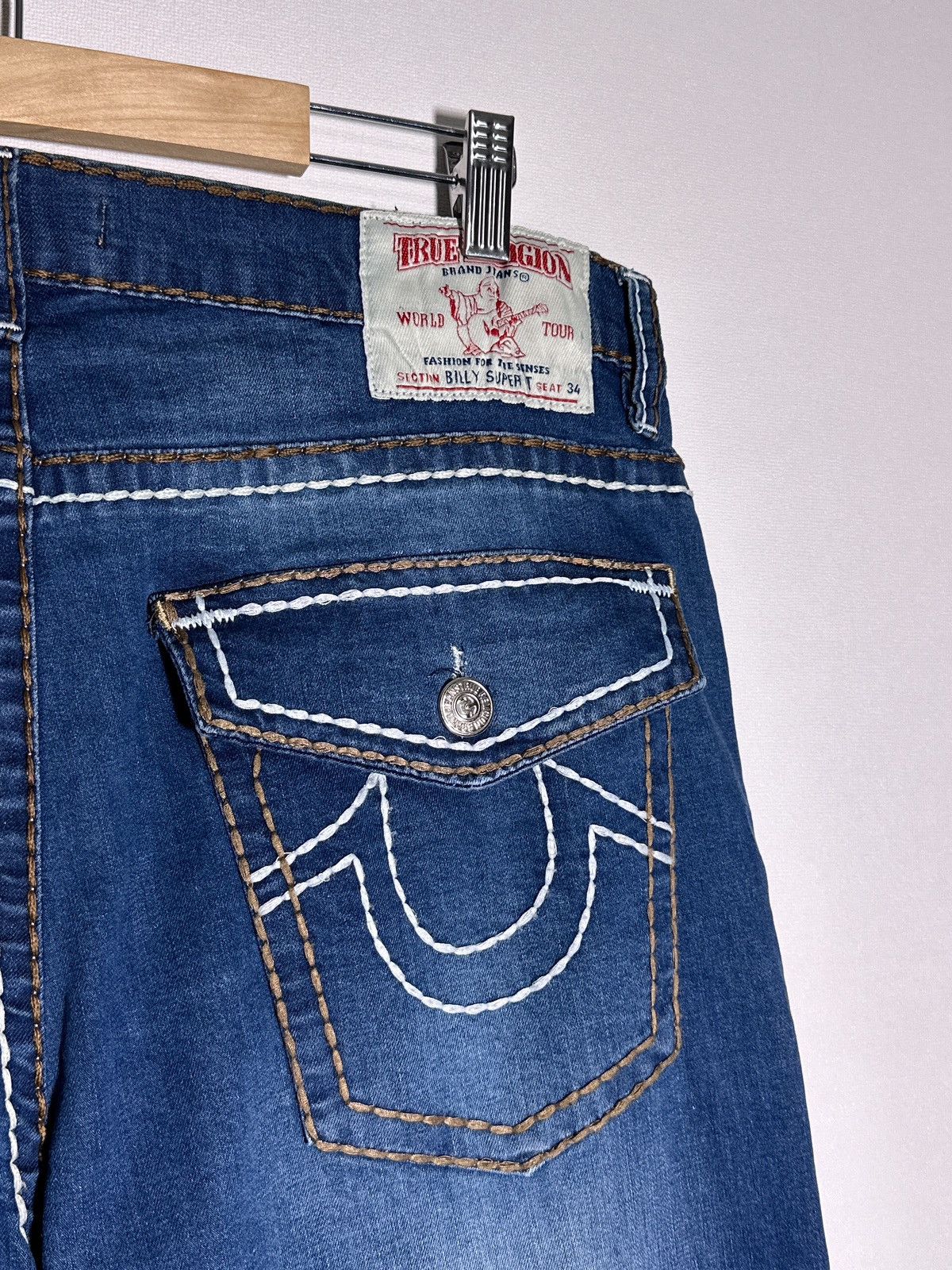 True Religion True Religion Vintage Y2K Super T Jeans Size US 36 / EU 52 - 5 Thumbnail