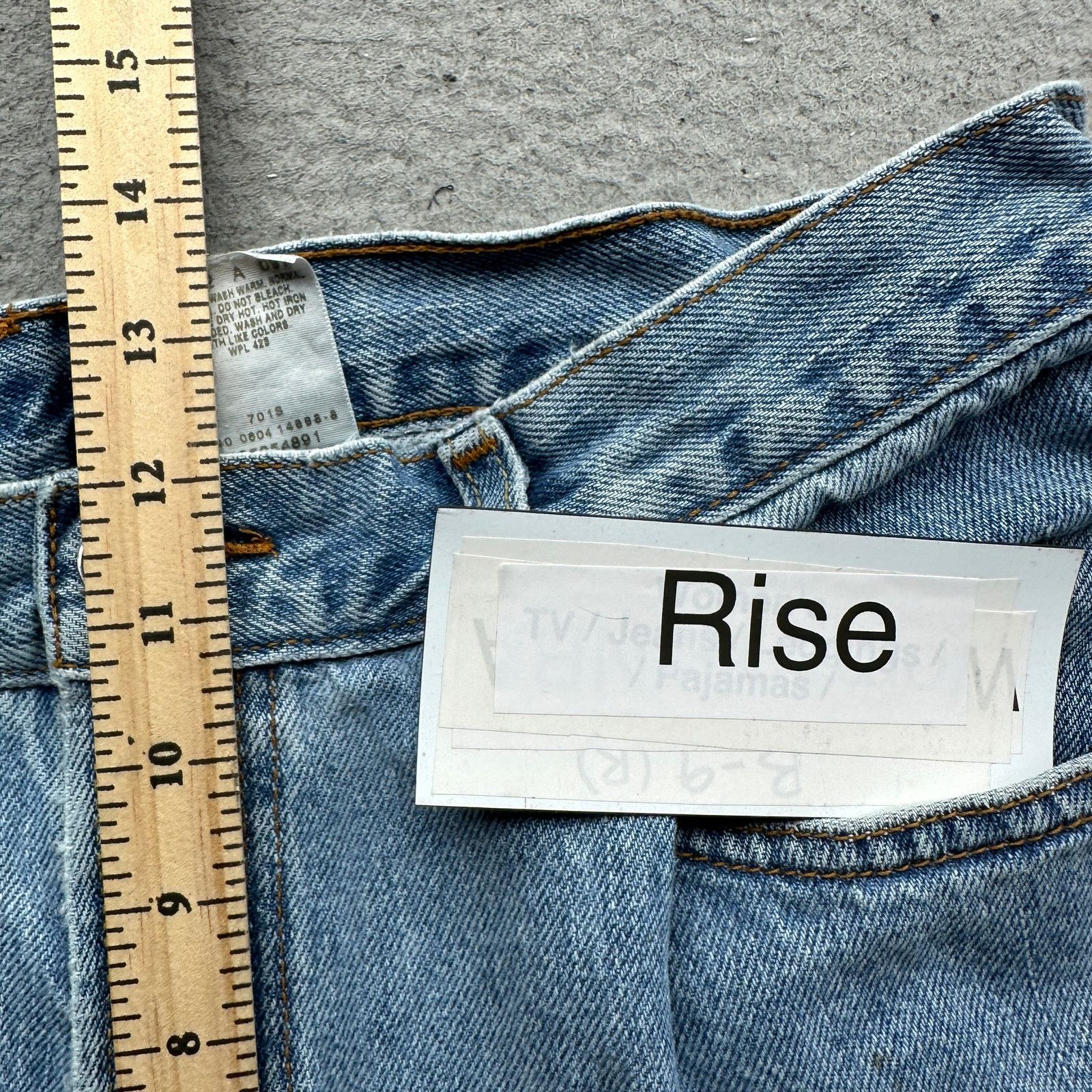 Levi's Levis 505 Light Wash Jeans Mens 36x32 Regular Fit Blue Size US 36 / EU 52 - 6 Thumbnail