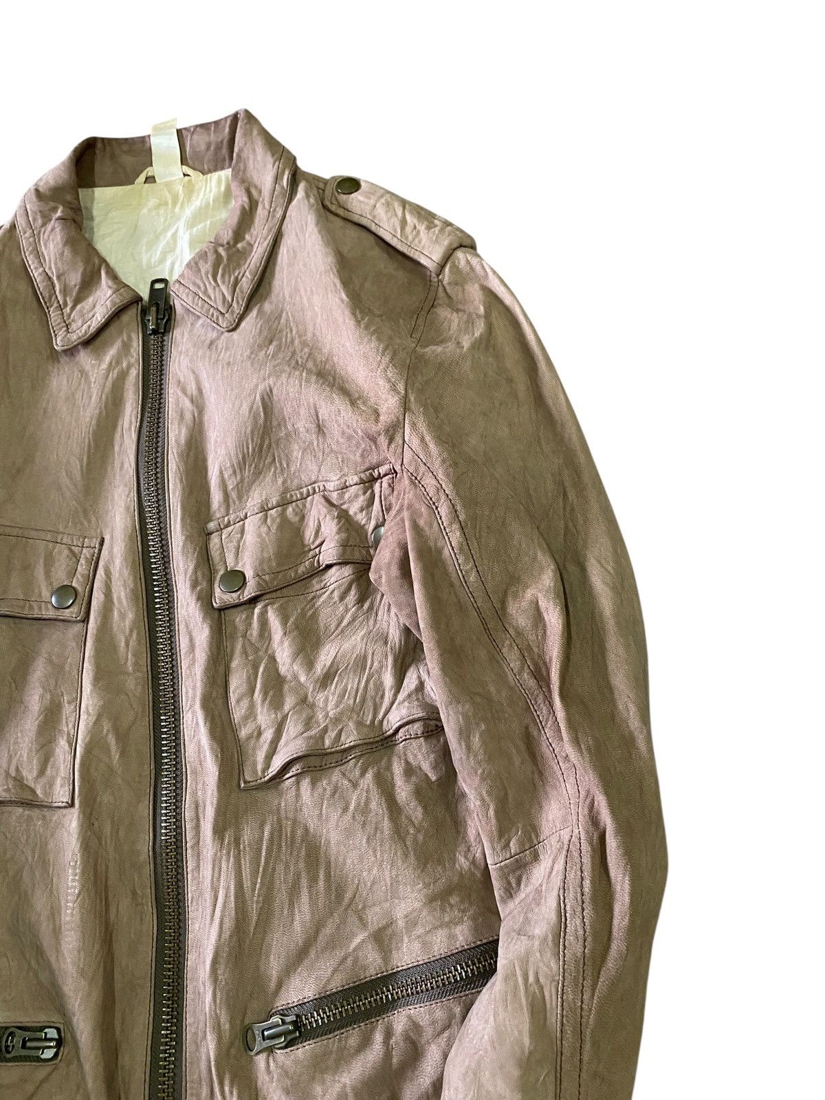 United Arrows ARCHIVE United Arrows Green Label Sheepskin Leather Jacket Size US S / EU 44-46 / 1 - 6 Thumbnail