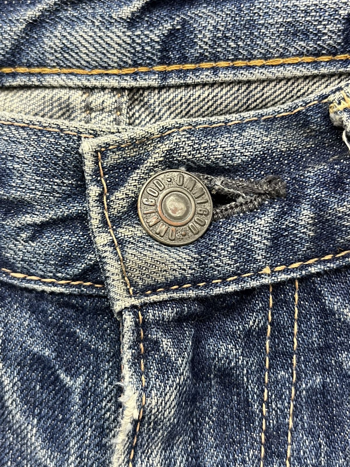 OMNIGOD × Vintage FYE FLARE🔥90’s OMNIGOD Mudwash Blue Jeans Made In Japan💥 Size US 29 - 10 Thumbnail