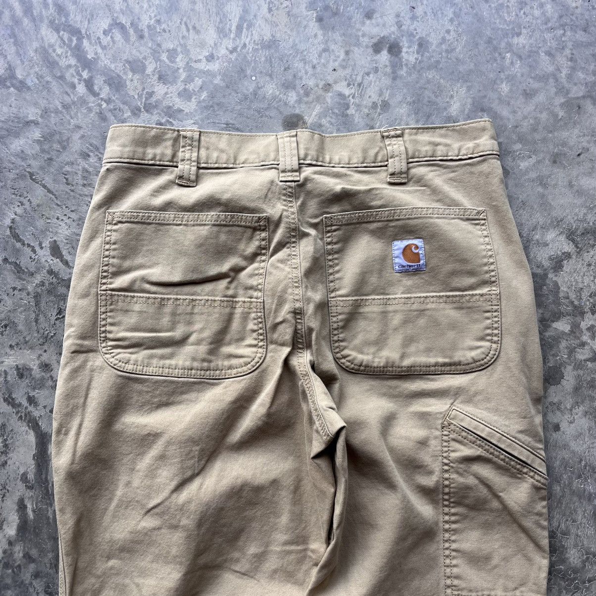 Carhartt × Vintage CRAZY Vintage Y2K Carhartt Beige Tan Work Pants 32x30 Size US 32 / EU 48 - 2 Thumbnail