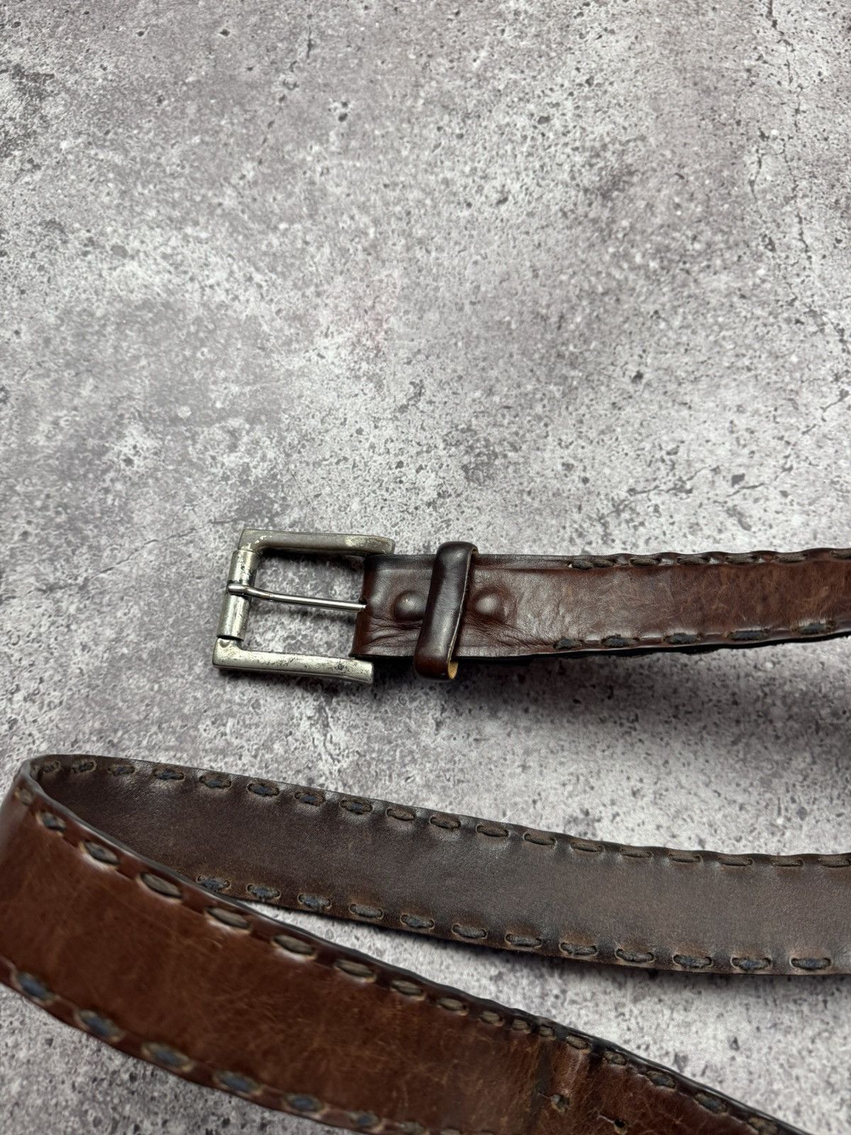 Japanese Brand 00’s NUMBER NINE STYLE BRAIDED LEATHER RARE Y2K BELT VINTAGE Size ONE SIZE - 11 Thumbnail
