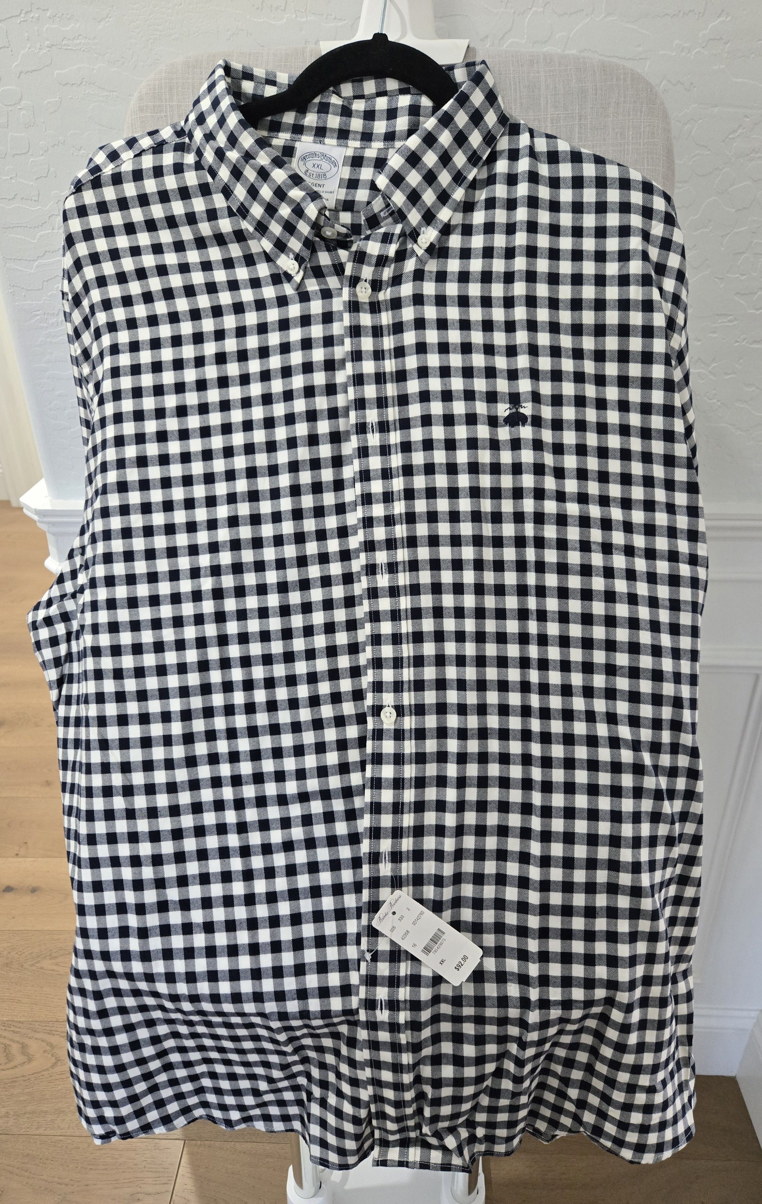 Brooks Brothers New Brooks Brothers XXL, Regent Cut, gingham button down Size US XXL / EU 58 / 5 - 1 Thumbnail
