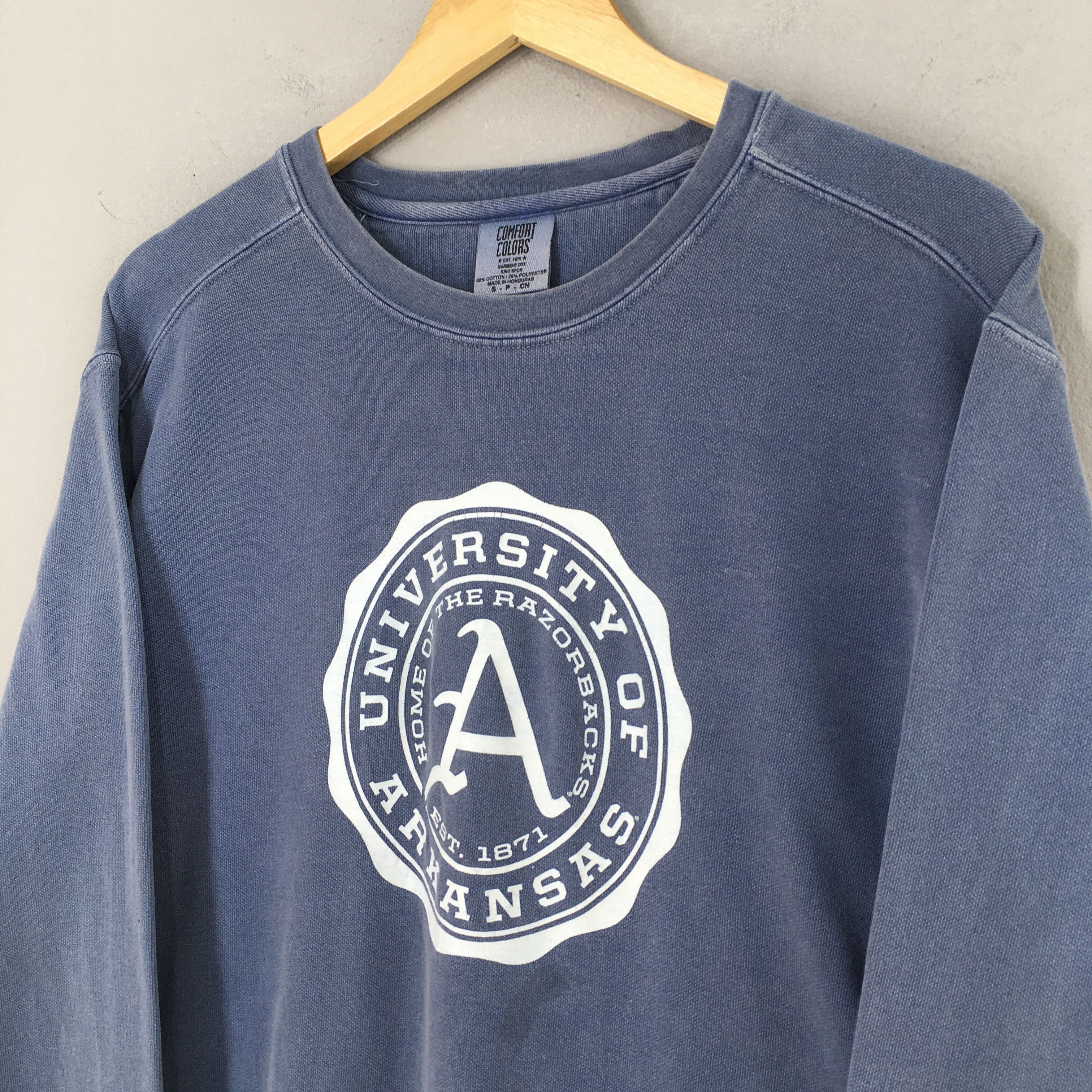 NCAA × Vintage Vintage Arkansas University Blue Sweatshirt Small Size US S / EU 44-46 / 1 - 3 Thumbnail
