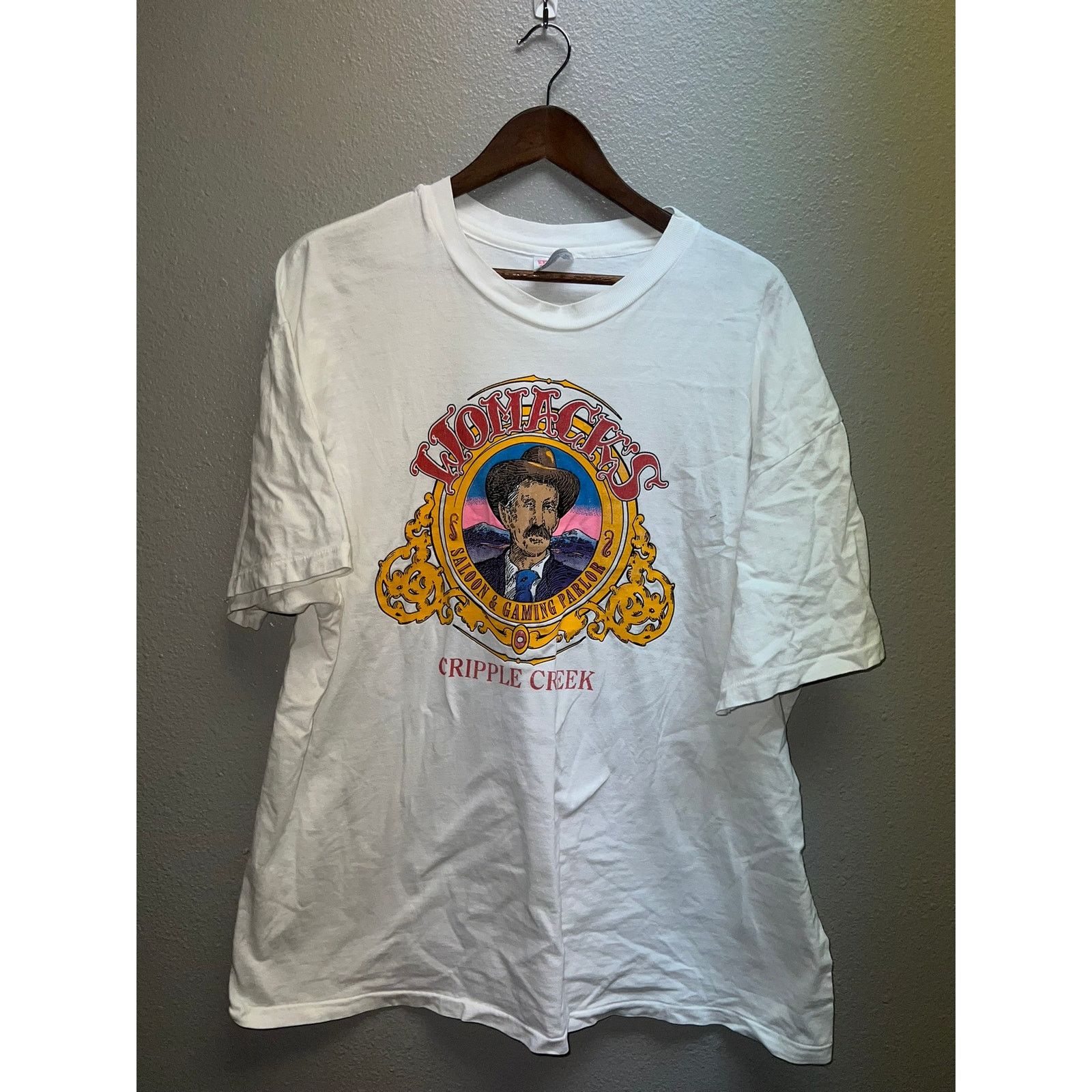 Hanes Vintage Casino Shirt Womacks Saloon & Gaming Parlor 90s XL Size US XL / EU 56 / 4 - 1 Thumbnail