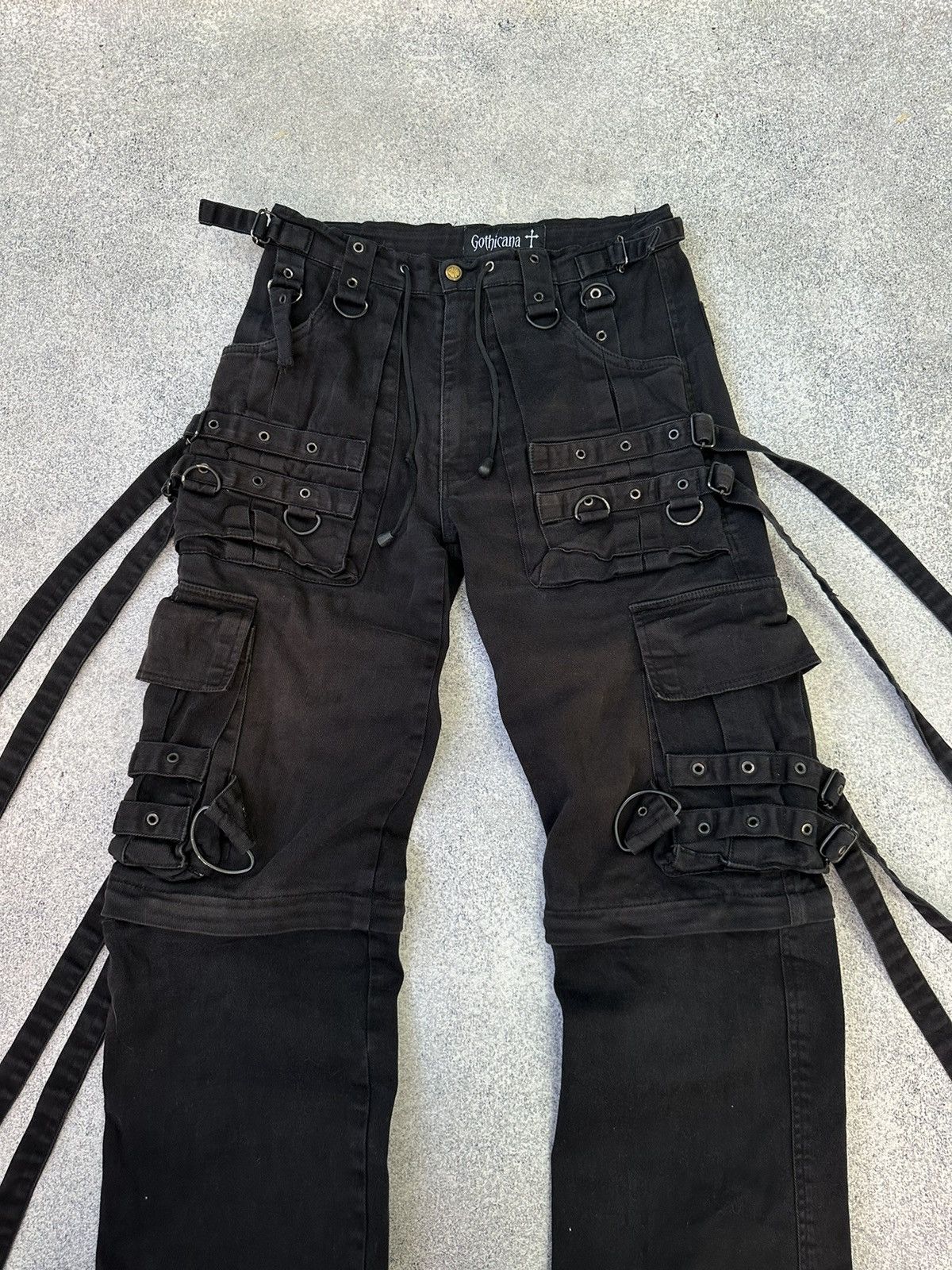 Vintage Vintage Gothicana by Emp Bondage Japanese Cargo Pants Size US 30 / EU 46 - 9 Thumbnail