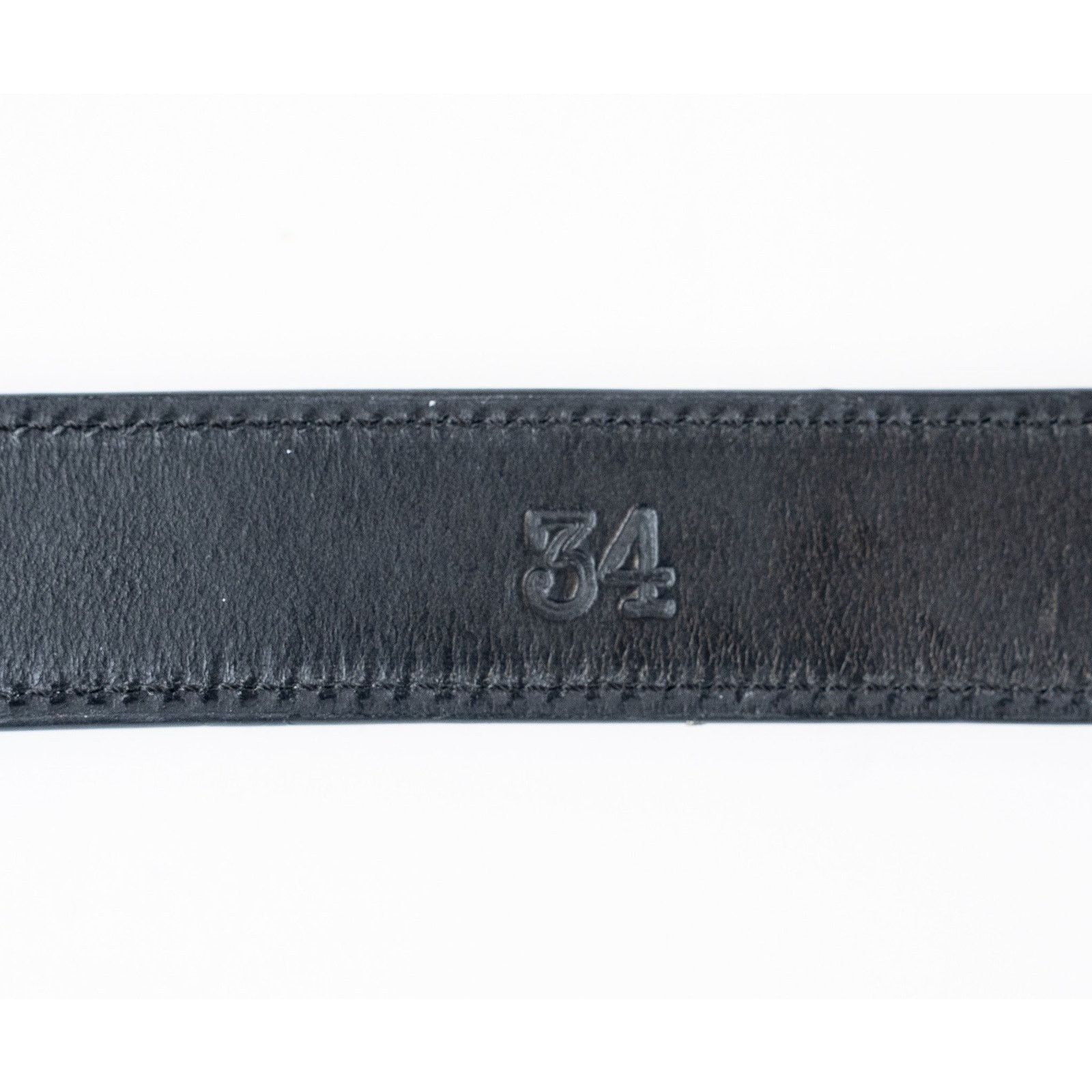 Chrome Hearts Black Thin Soft Leather Strap Size 34 - 6 Thumbnail