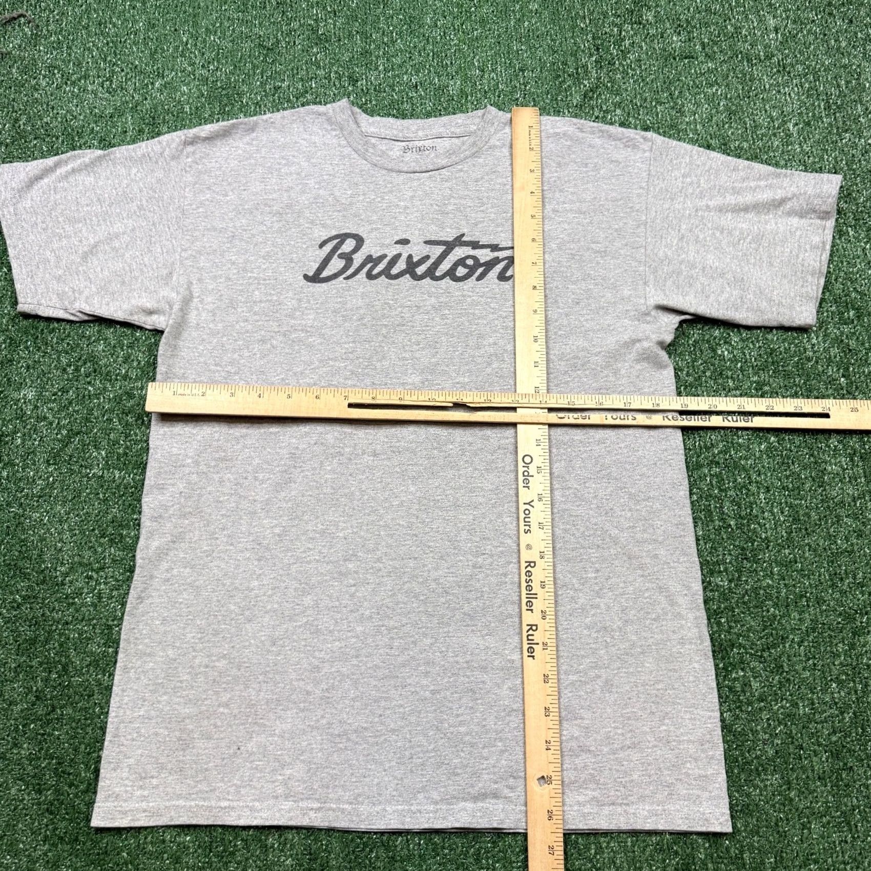 Brixton Brixton T Shirt Men's M Gray Short Sleeve Streetwear Skateboarding Size US M / EU 48-50 / 2 - 3 Thumbnail