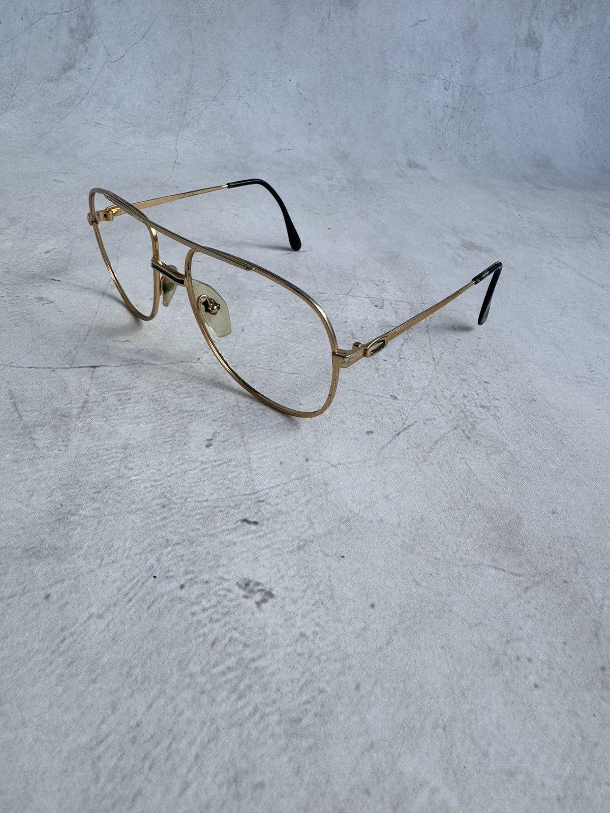 Lacoste Lacoste Vintage Gold Metal Eyeglasses Frame Metal No Lenses Size ONE SIZE - 1 Thumbnail