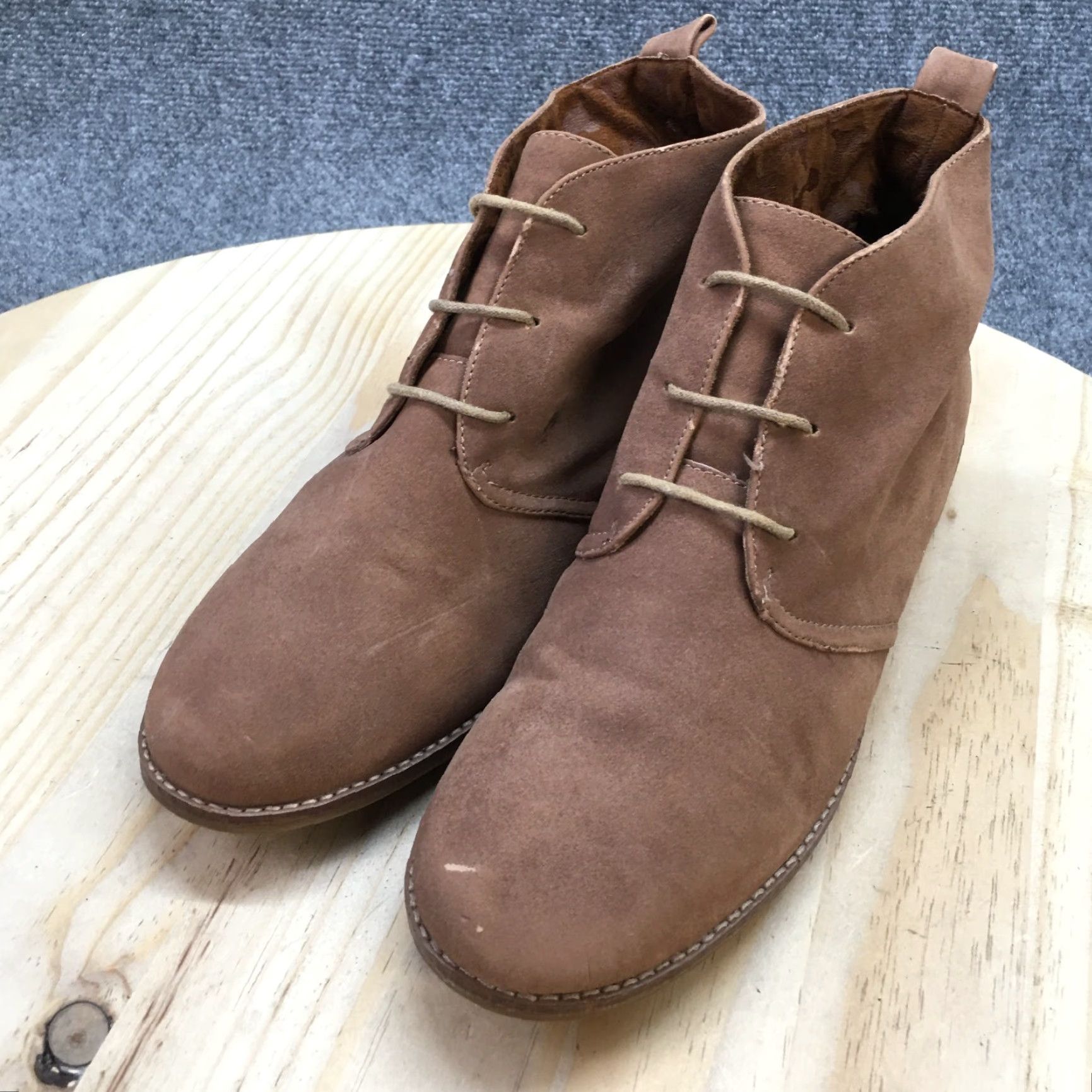 Vintage White Mountain Boots Womens 11 M Anderson Chukka Brown Faux Leather Ankle Top Shoes Brown Boots Womens 11 M Chukka Casual Classic Shoes Size L / US 10 / IT 46 - 3 Thumbnail