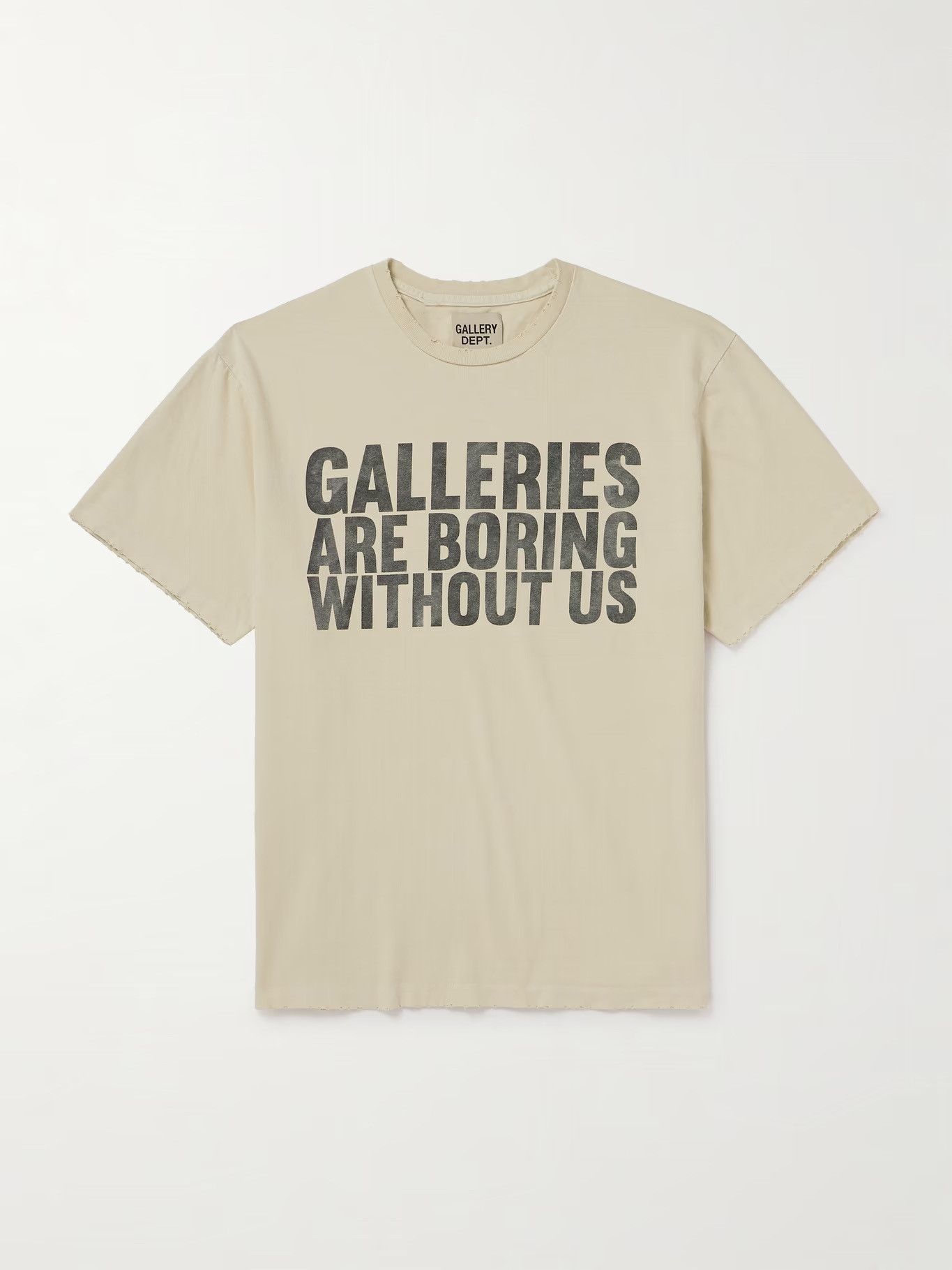 Gallery Dept. o1h1sh10624 Boring Tee in Antique White Size US L / EU 52-54 / 3 - 1 Thumbnail