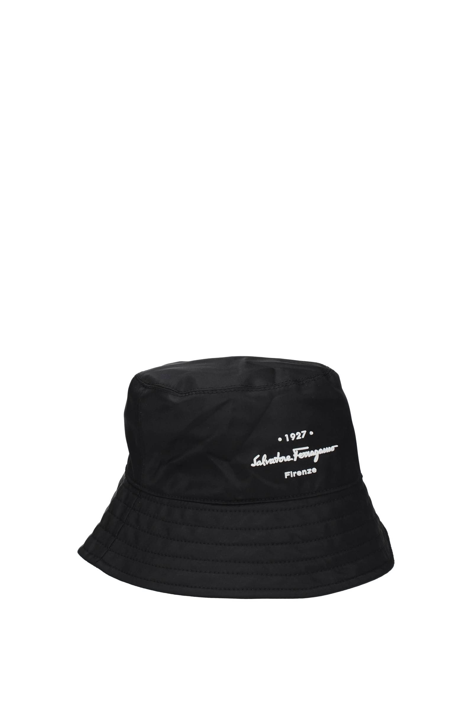 image of Salvatore Ferragamo Bucket Hat, in Black, Men's