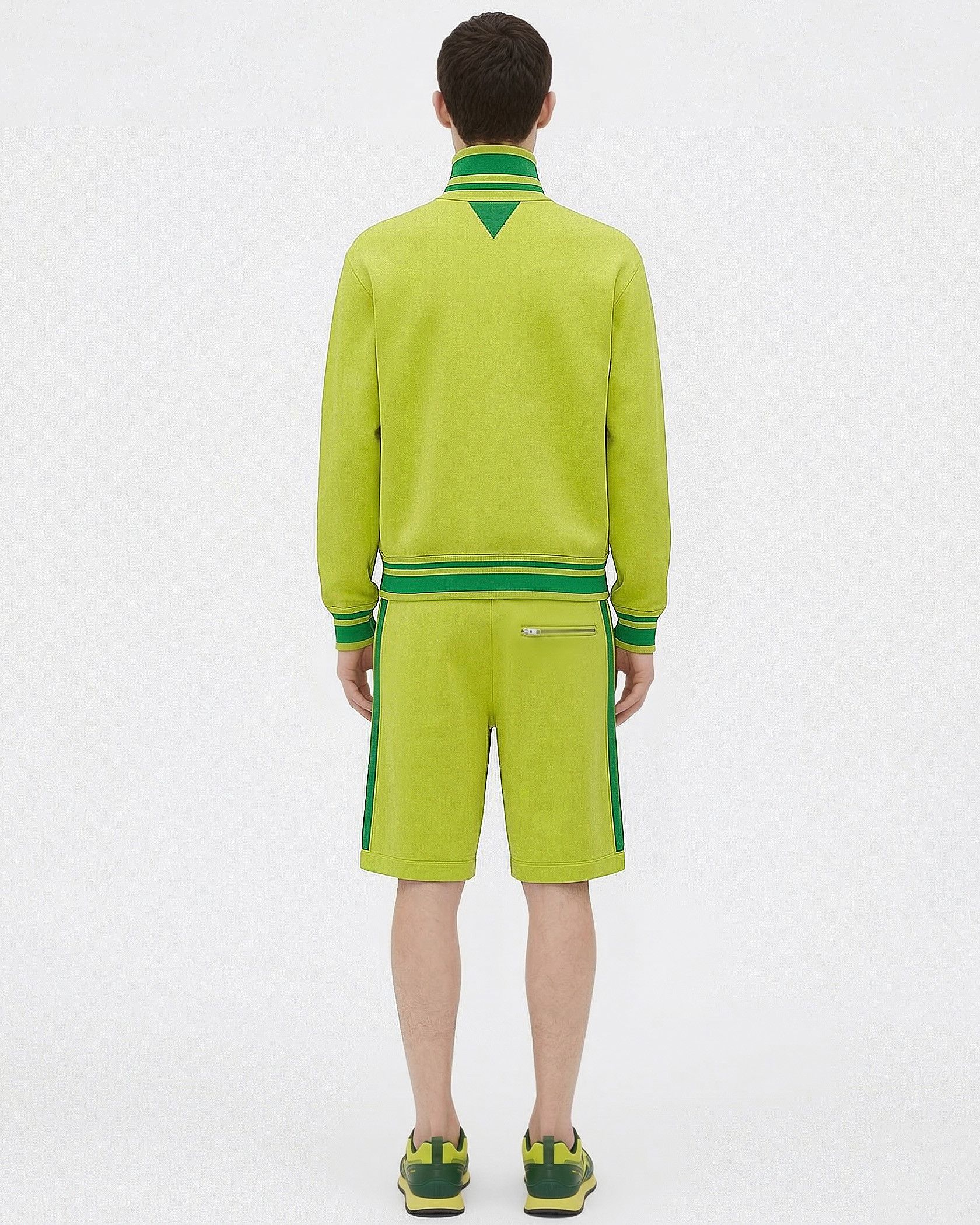 Bottega Veneta Set Sweatshirt+Bermuda Lime Green Size US M / EU 48-50 / 2 - 2 Thumbnail