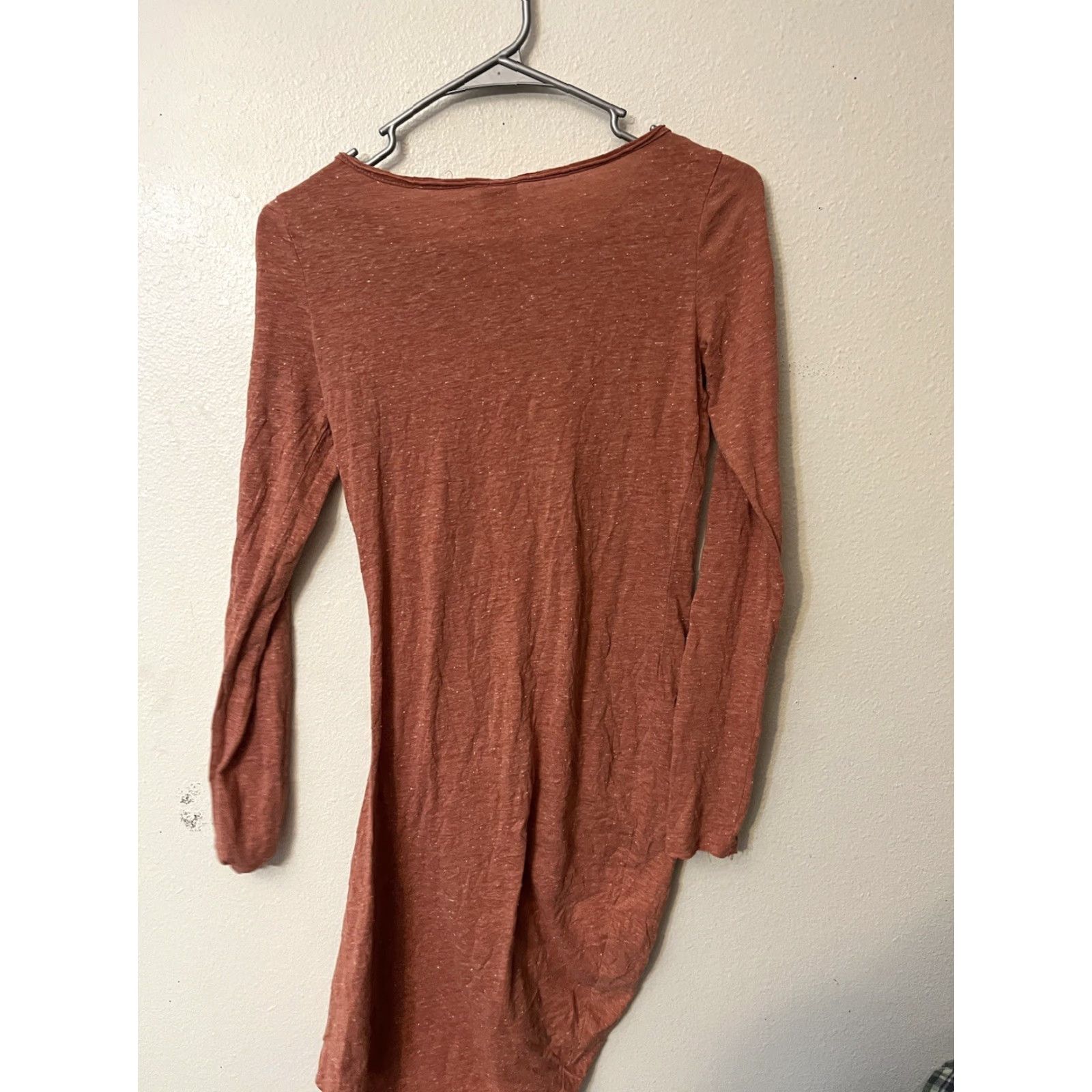 Free People Free People Tunic Dress Shirt Women’s S Red Crochet Neckline Asymmetrical Knit Midi Casual Boho 90s? Size S / US 4 / IT 40 - 3 Thumbnail