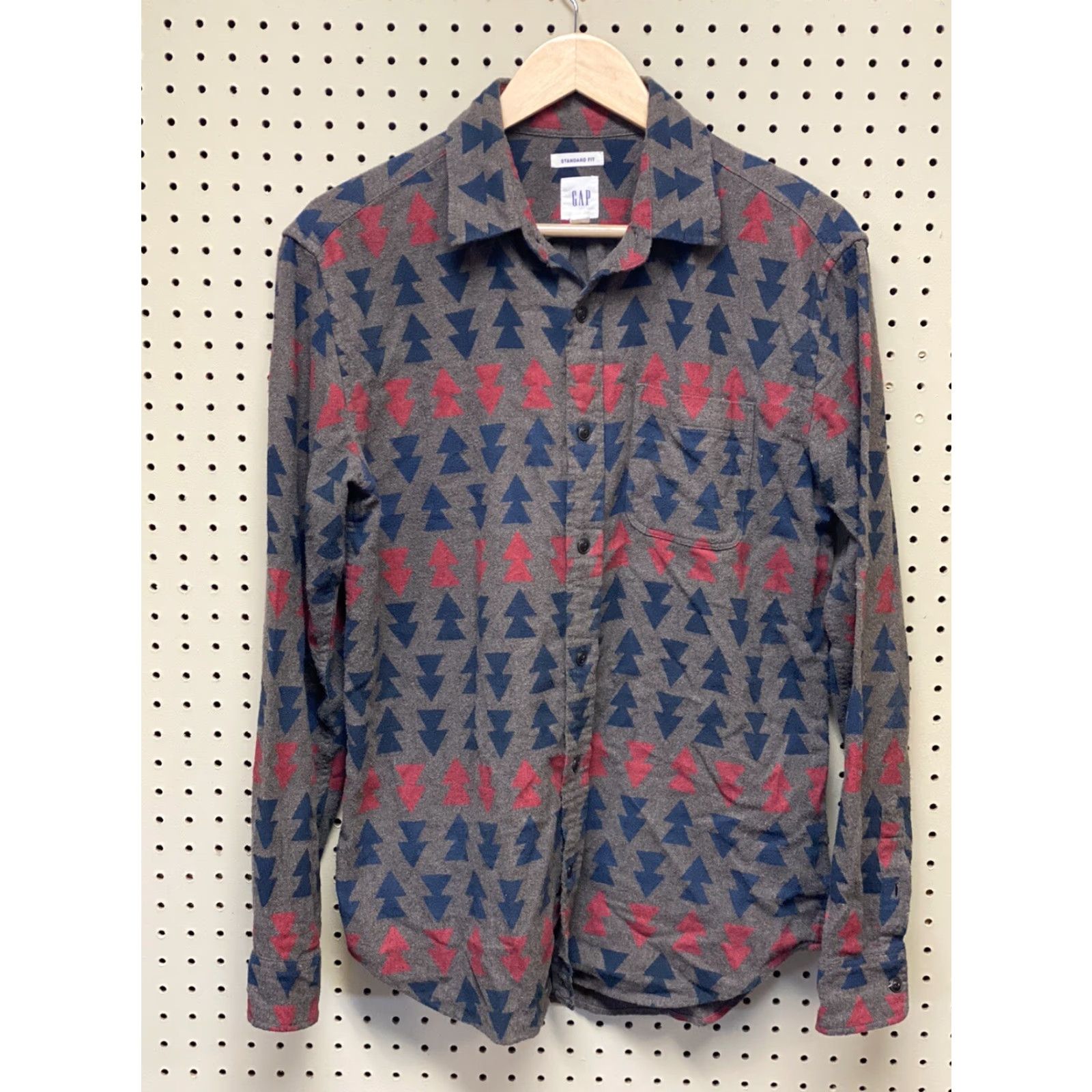 Gap Gap Shirt Men Small S Button-Up Long Sleeve Flannel Southwest Aztec Multicolor Cotton Geometric 90s Theme Mens Size US S / EU 44-46 / 1 - 2 Thumbnail