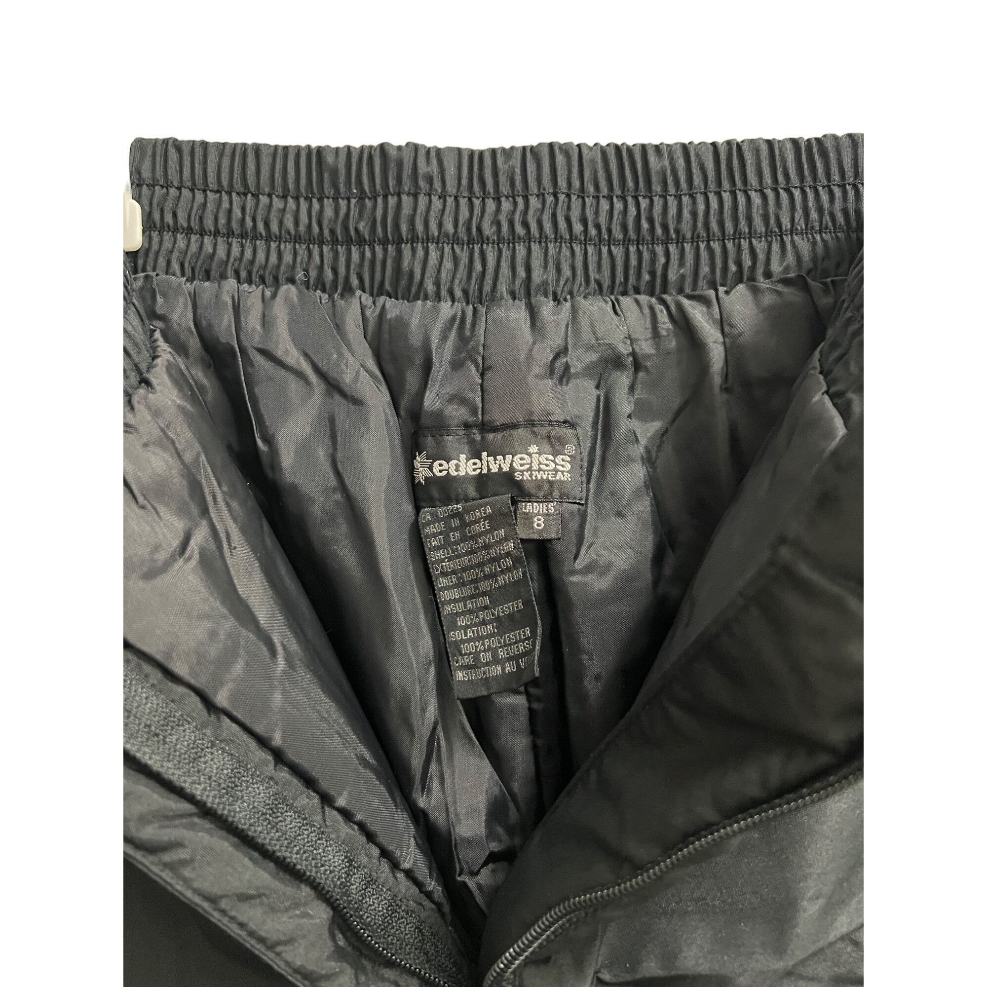 Other Edelweiss Vintage Ladies Black Stirrup Ski Pants Size 8 Size 30" / US 8 / IT 44 - 3 Thumbnail