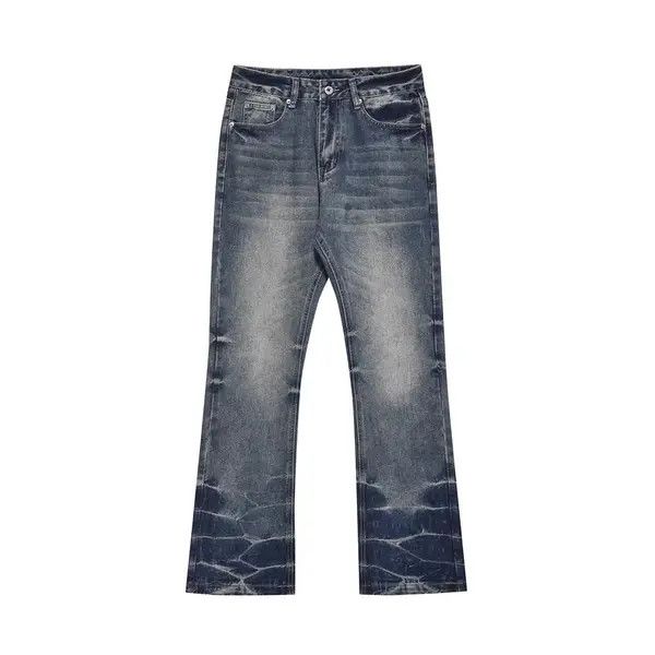 VIBE American washed men's street loose gradient bootcut jeans Size US 32 / EU 48 - 1 Thumbnail