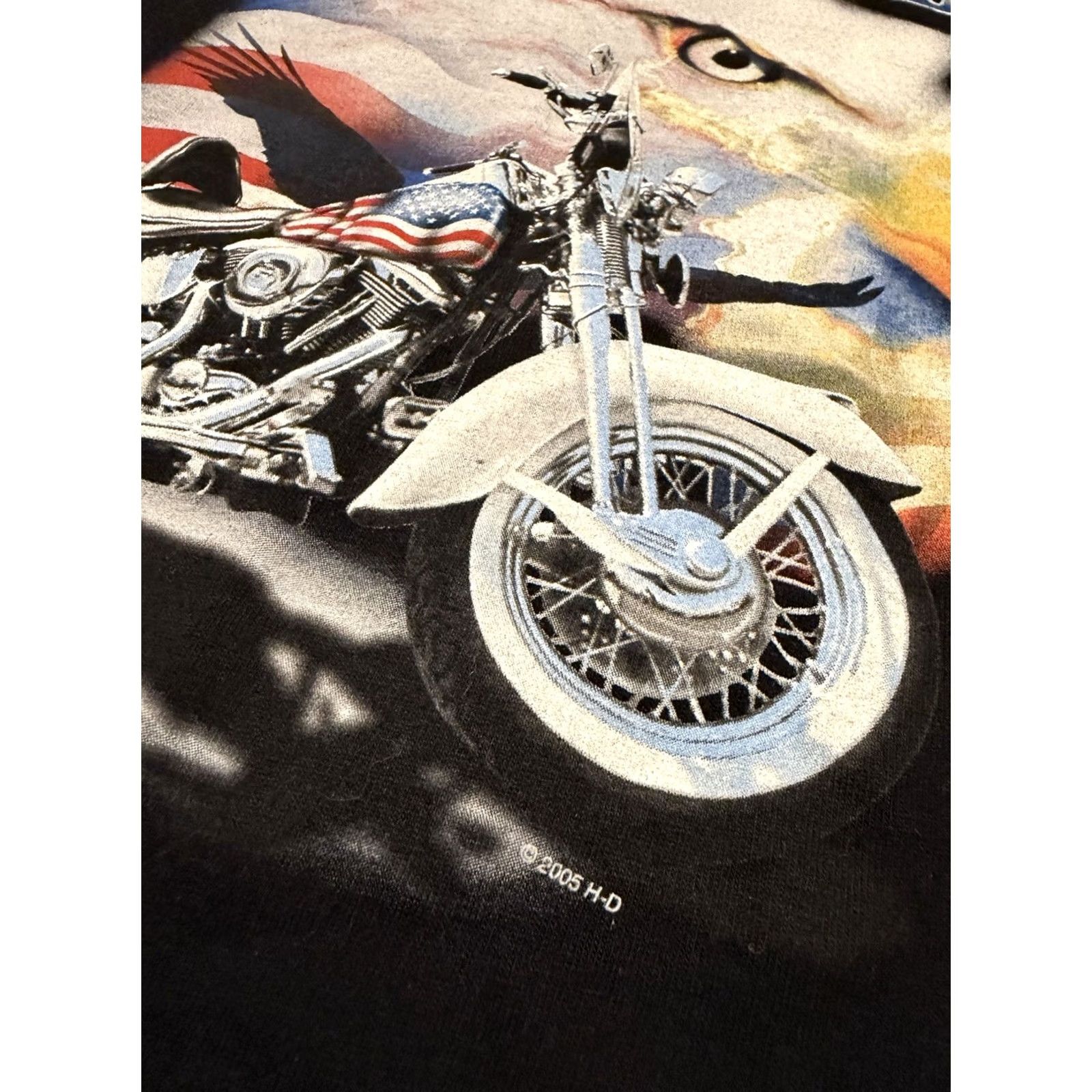 Harley Davidson VINTAGE Harley Davidson Shirt Size 3XL Eagle Motorcycle 90s Vtg Men’s T Size US XXL / EU 58 / 5 - 4 Thumbnail