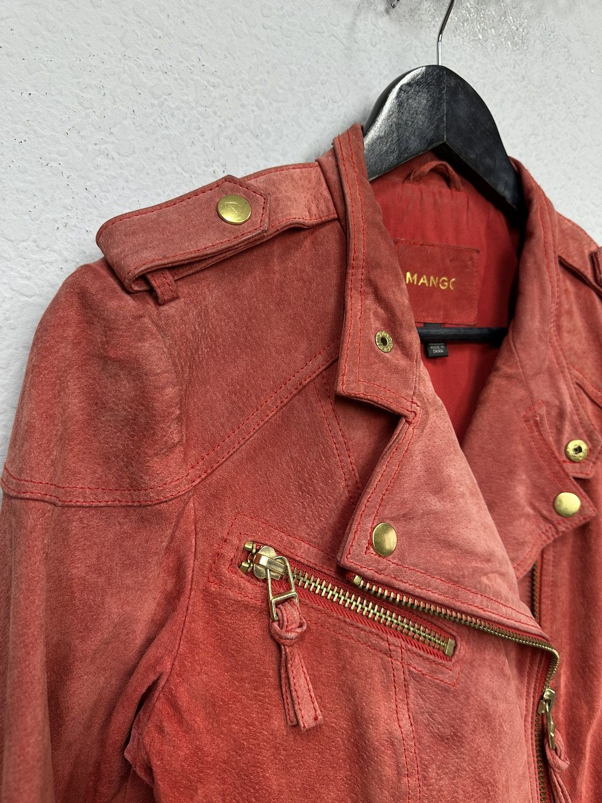 Just Cavalli Vintage Leather Suede Jacket Avantgarde Diesel Cropped Y2k Size M / US 6-8 / IT 42-44 - 5 Thumbnail