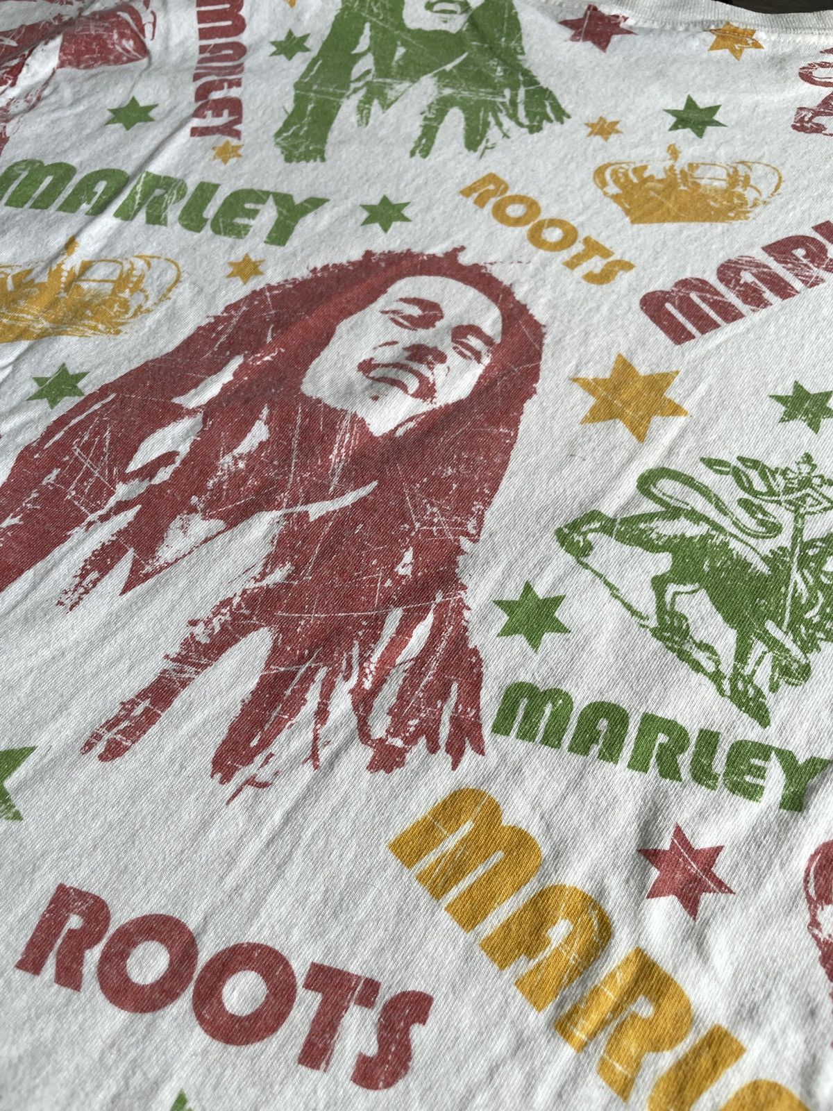 Vintage Y2K Bob Marley “AOP Reggae Roots” Graphic T-shirt (Sz.XL.) Size US XL / EU 56 / 4 - 4 Thumbnail