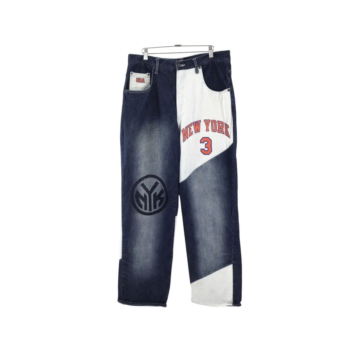 NBA UNK NBA All Team Wappen Denim Pants | Grailed