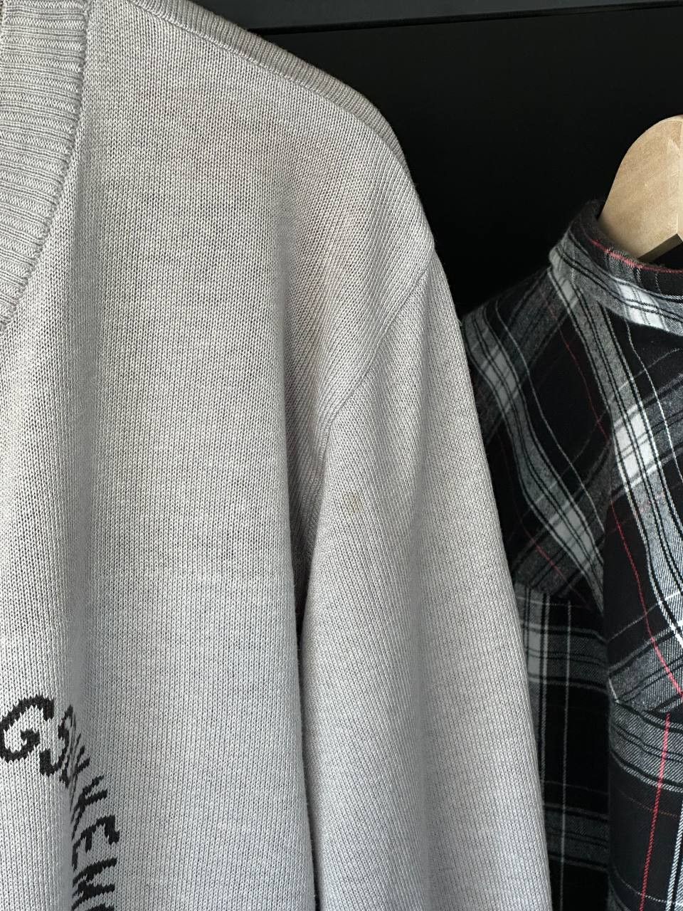 Designer × Dirk Bikkembergs Dirk Bikkembergs Soccer Logo Grey Sweater Size US L / EU 52-54 / 3 - 7 Thumbnail