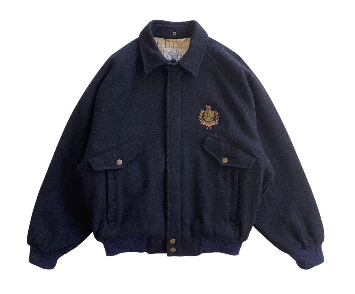 J. Press Vintage J. Press Wool Blouson Jacket Navy Blue Size US M / EU 48-50 / 2 - 2 Thumbnail