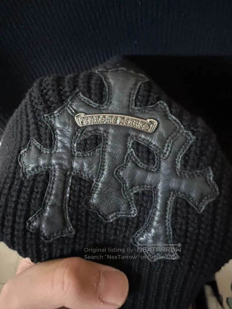 Chrome Hearts Chrome Hearts Zipper Knitted Sweater Size L. Size US L / EU 52-54 / 3 - 3 Thumbnail