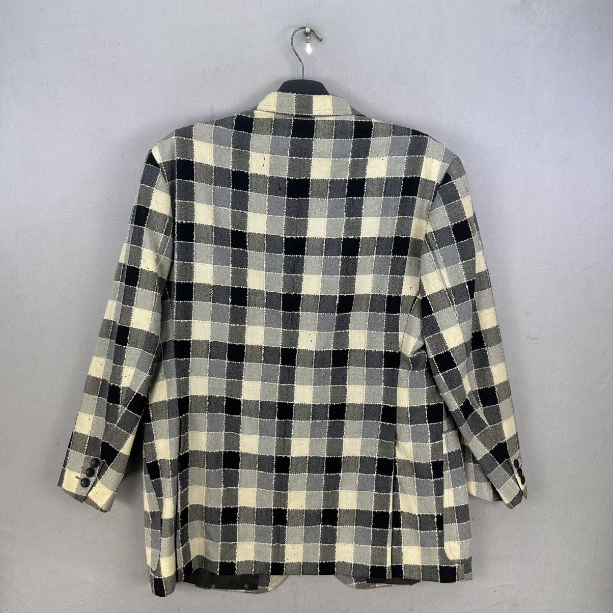 Japanese Brand Vintage 50's Patchwork Checkerboard Blazer MADE IN ENGLAND Size US L / EU 52-54 / 3 - 4 Thumbnail
