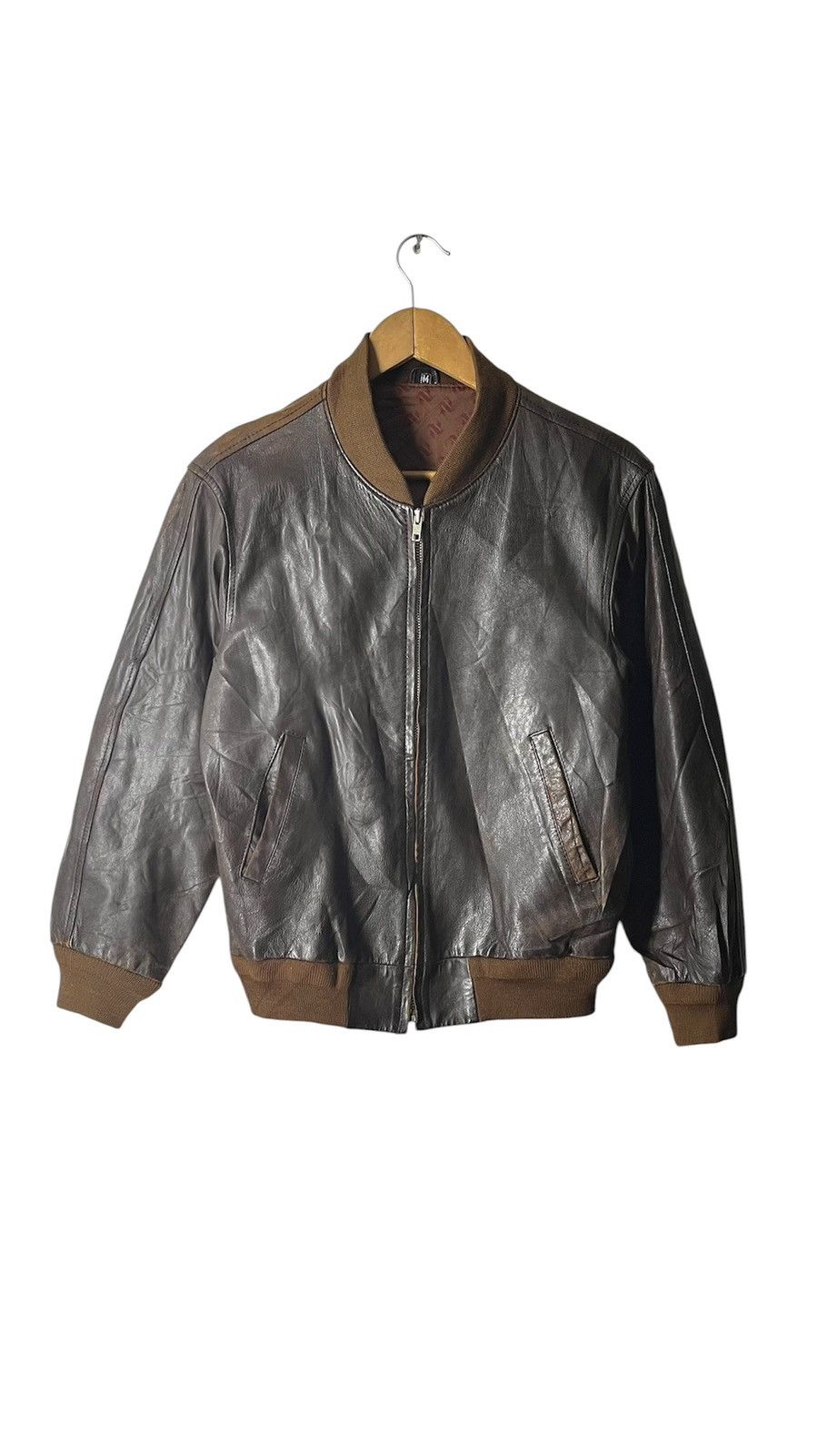 Vintage VINTAGE ROYAL GENUINE LEATHER EXCELLENT COAT JACKET Size US M / EU 48-50 / 2 - 1 Thumbnail