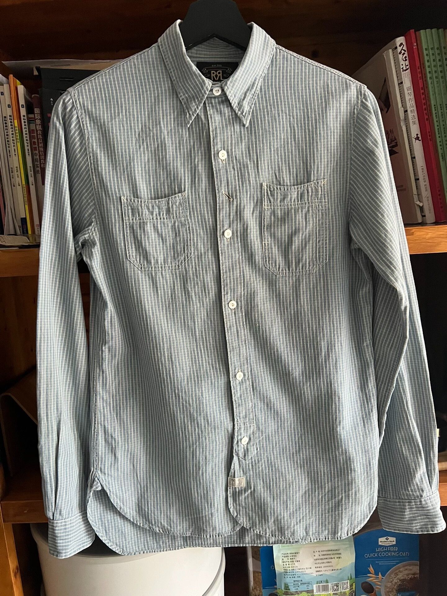 RRL Ralph Lauren RRL Double RL Vintage Pinstripe Work Shirt Size US XS / EU 42 / 0 - 2 Thumbnail